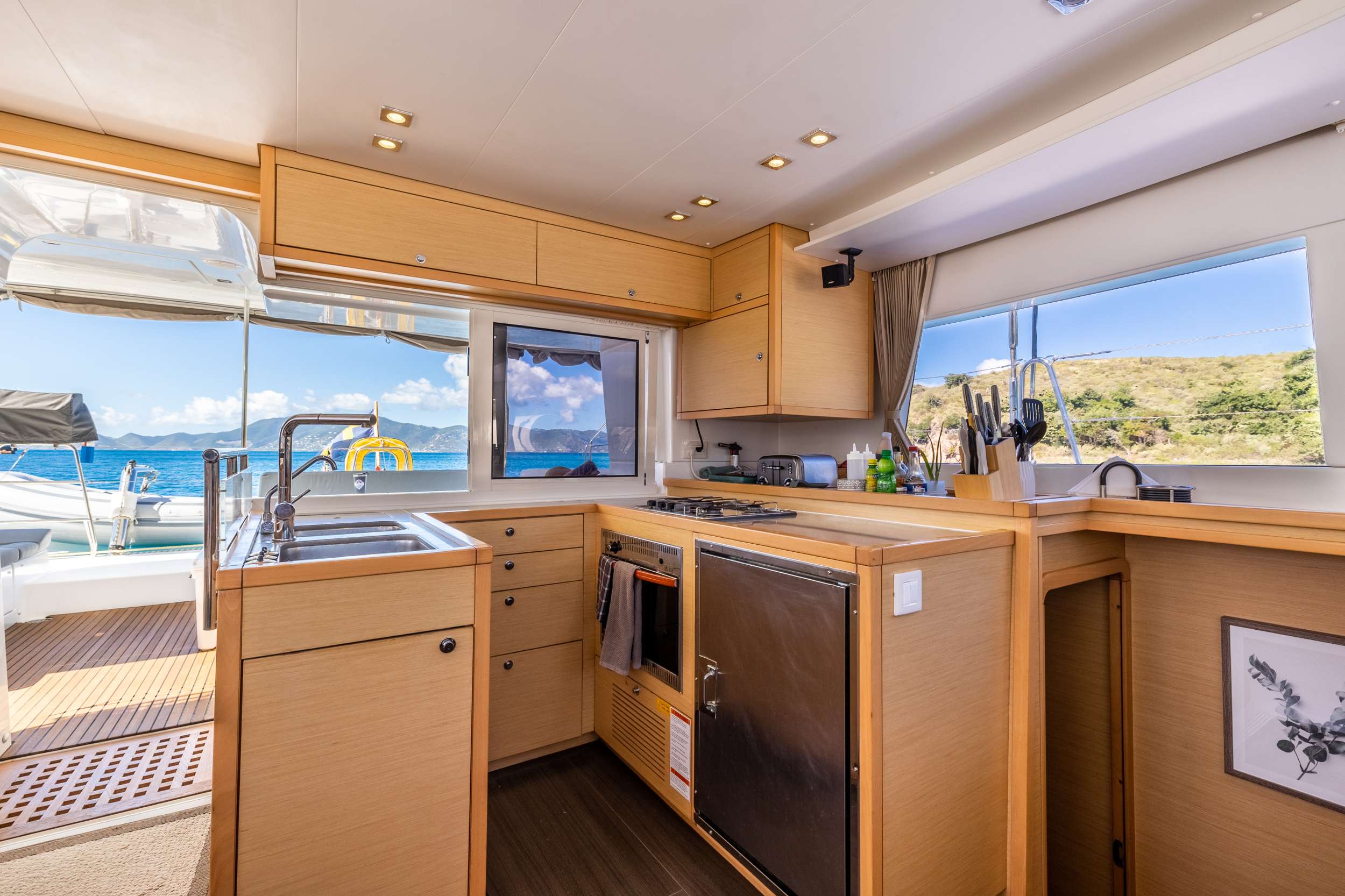 Catamaran Yacht 'MISS SUMMER' Galley, 6 PAX, 2 Crew, 45.00 Ft, 13.00 Meters, Built 2014, Lagoon, Refit Year 2020 & 2023