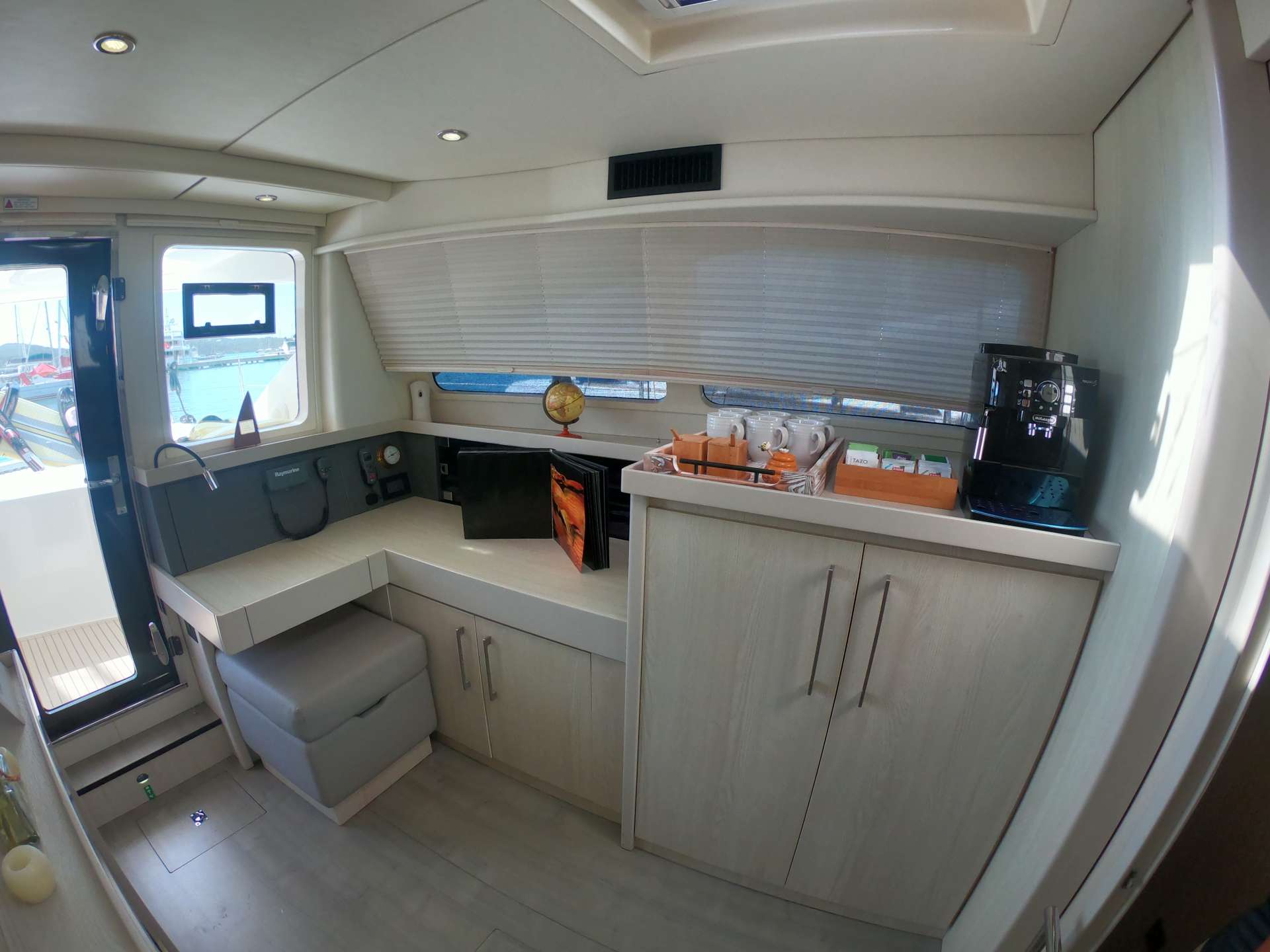 Catamaran Yacht 'SOMETHING WONDERFUL' Salon Dining, 8 PAX, 2 Crew, 58.00 Ft, 17.00 Meters, Built 2014, Leopard, Refit Year 2021