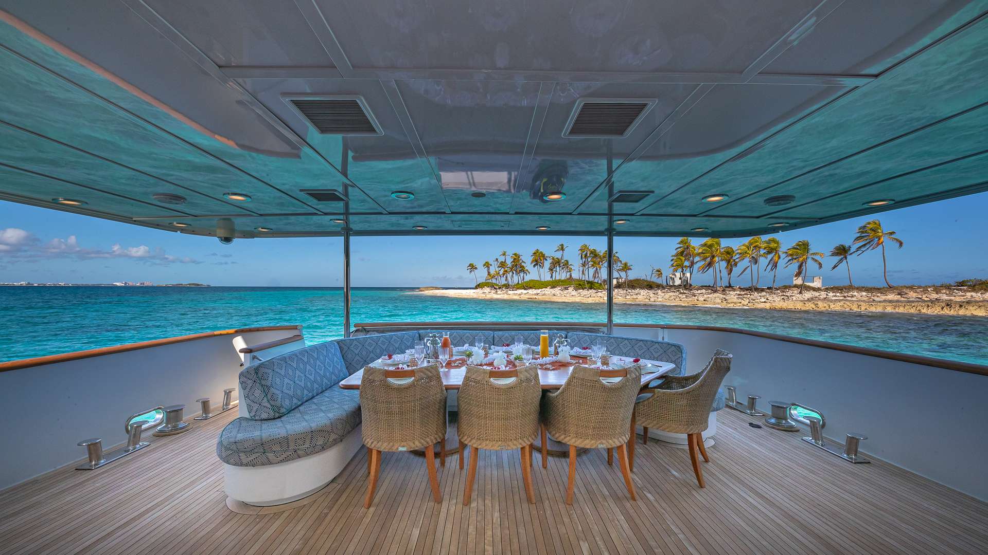 Motor Yacht 'SWEET ESCAPE' Aft Deck, 12 PAX, 8 Crew, 130.00 Ft, 39.00 Meters, Built 1993, Christensen, Refit Year 2022
