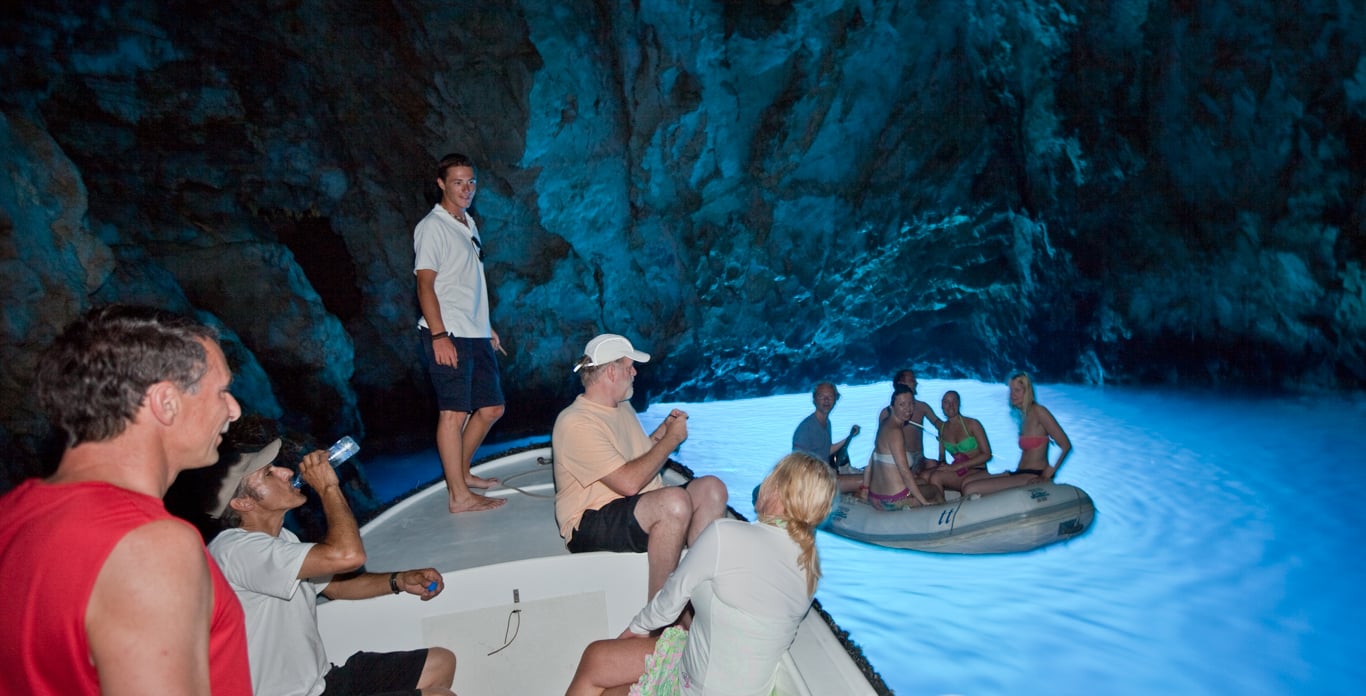 Blue Cave Bisevo on Croatia yacht charter