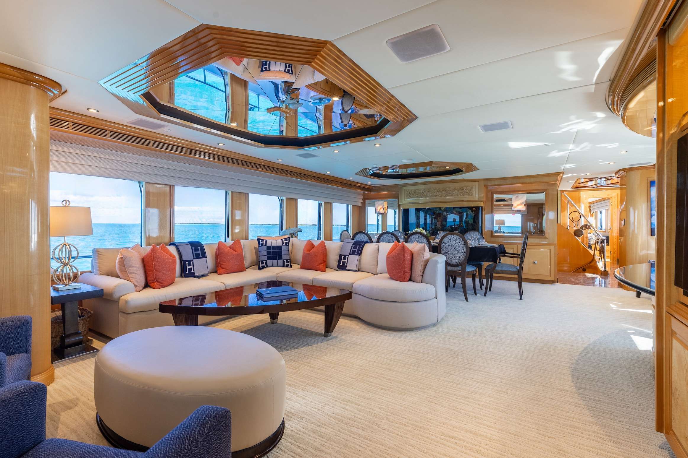 Motor Yacht 'SEAQUEST' Main Salon, 10 PAX, 6 Crew, 124.00 Ft, 37.00 Meters, Built 1999, Christensen, Refit Year 2025