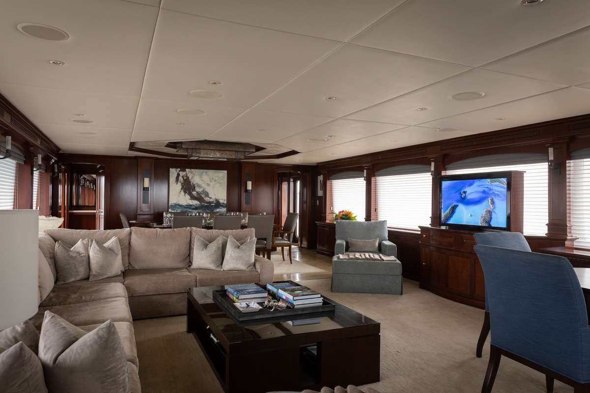 Motor Yacht 'ODIN' Main Salon, 8 PAX, 6 Crew, 126.00 Ft, 38.00 Meters, Built 2001, Trinity, Refit Year 2020