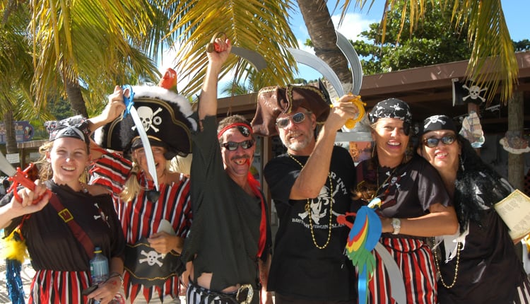 Pirates party on Jost Van Dyke