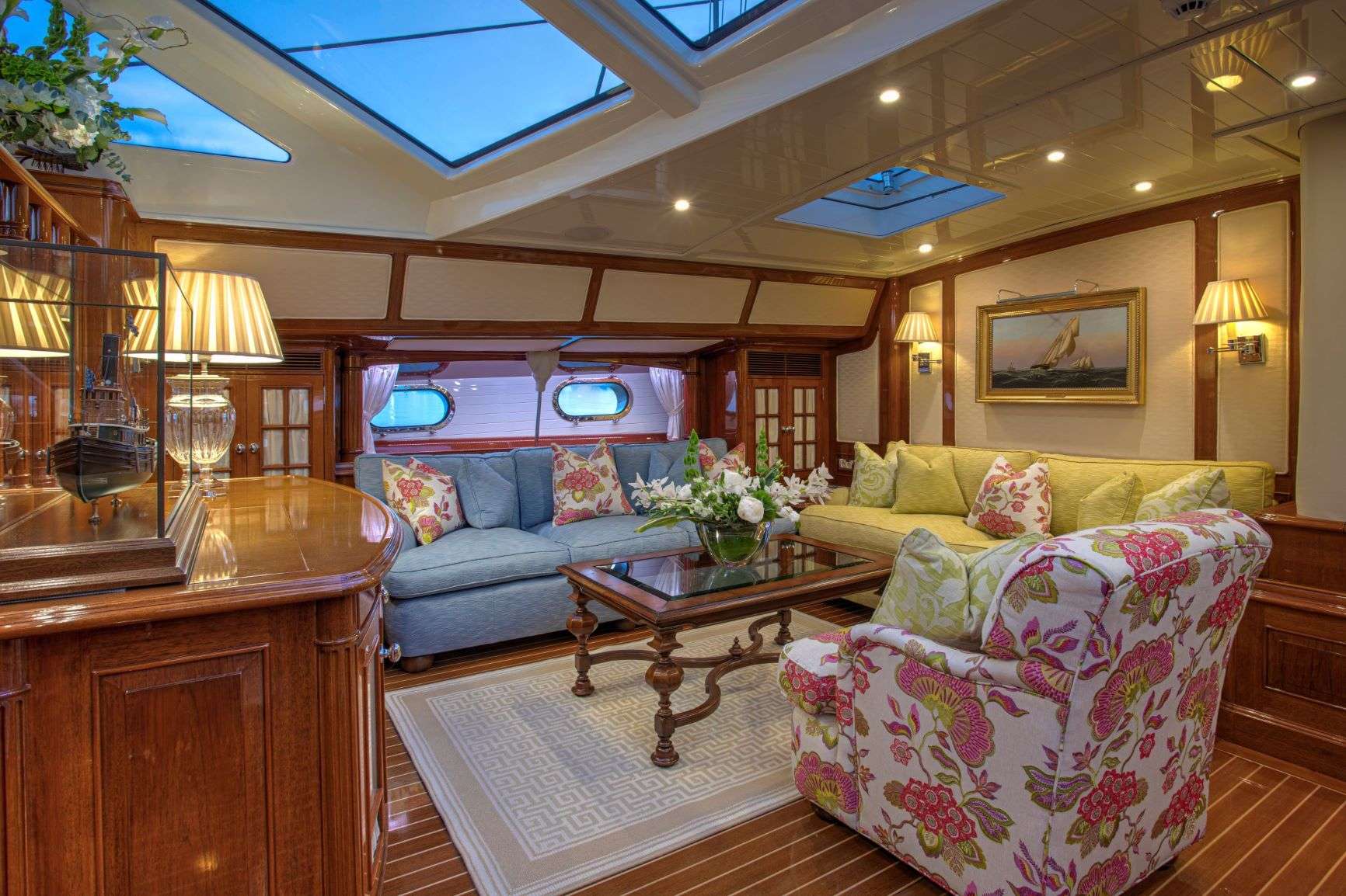 Sailing Yacht 'WHISPER' Main Salon, 6 PAX, 5 Crew, 116.00 Ft, 35.00 Meters, Built 2003, Holland Jachtbouw