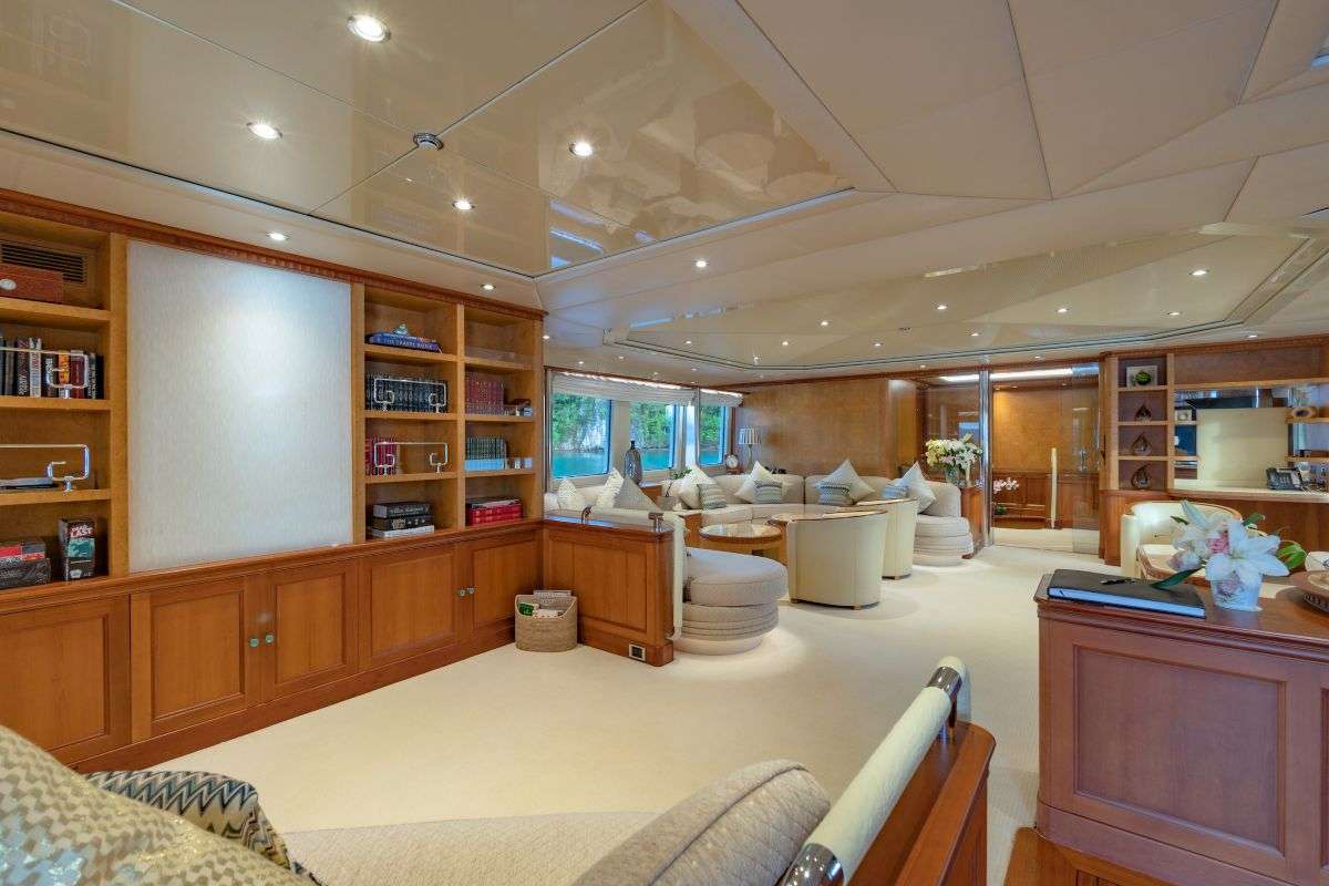 Motor Yacht 'AZUL V' Main Saloon, 12 PAX, 9 Crew, 158.00 Ft, 48.00 Meters, Built 1996, CRN Cantieri, Refit Year 2015 / 2020