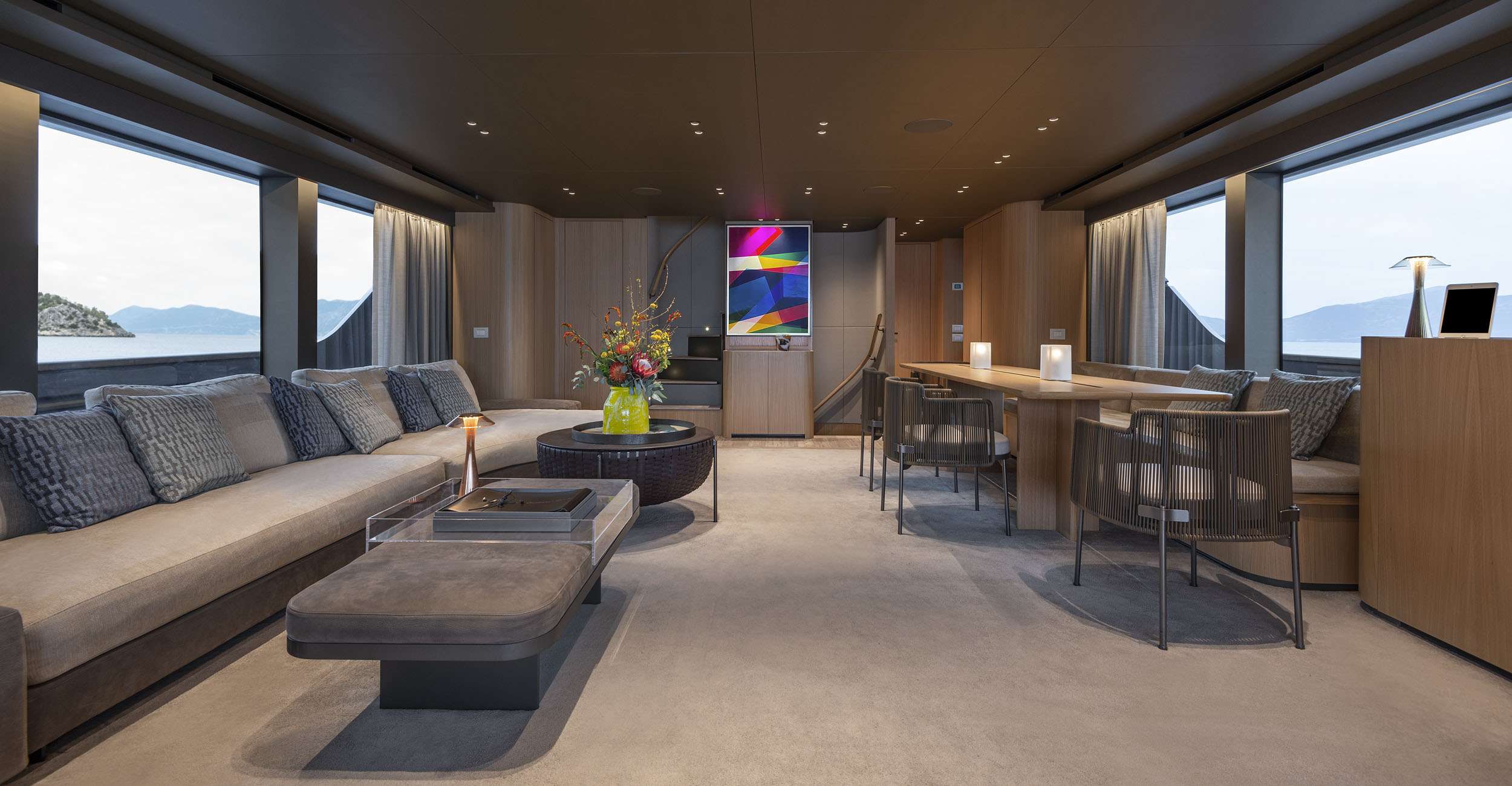 Motor Yacht 'FATSA' Main Salon, 10 PAX, 6 Crew, 95.00 Ft, 28.00 Meters, Built 2021, San Lorenzo