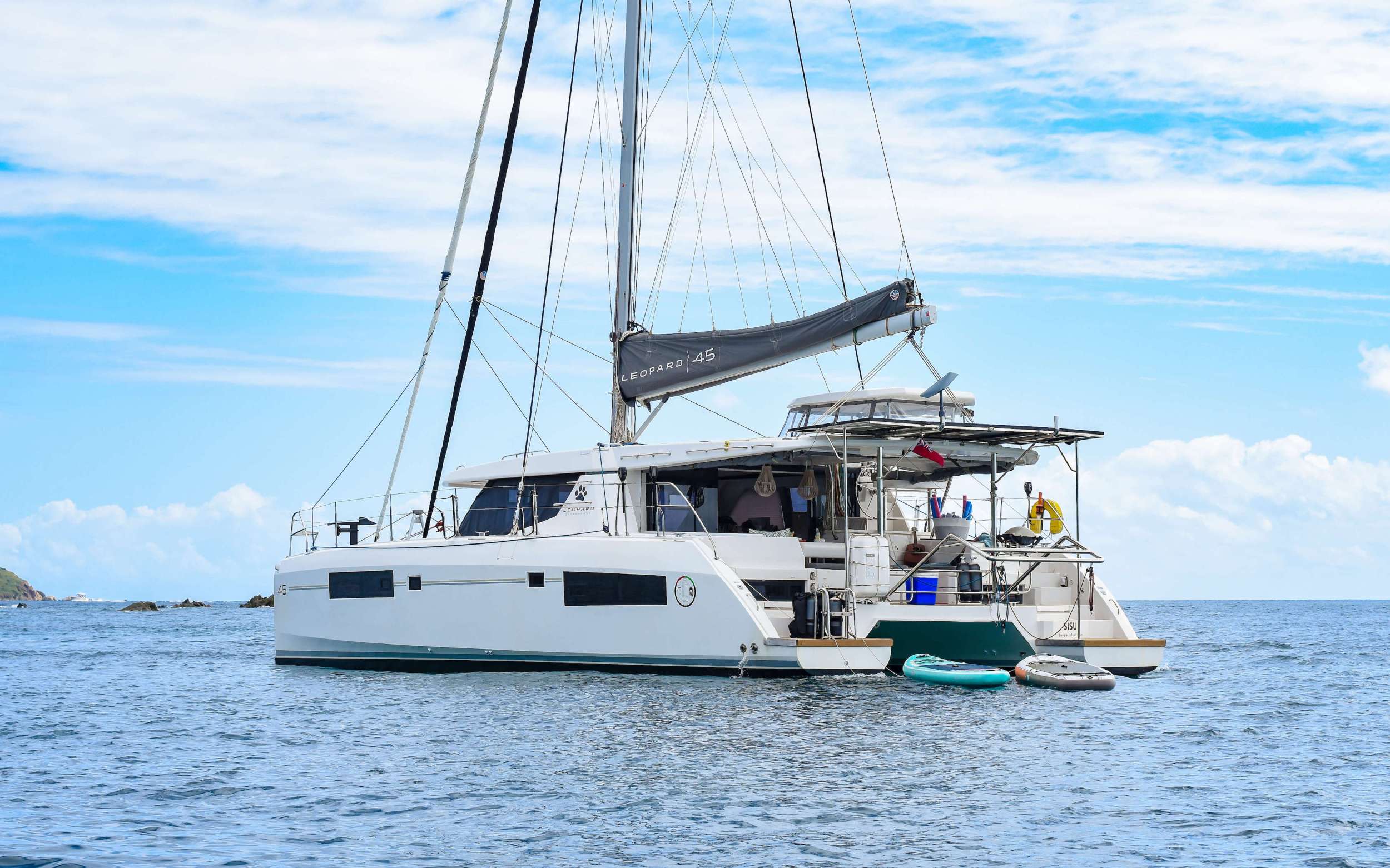 Catamaran Yacht 'SISU', 4 PAX, 2 Crew, 45.00 Ft, 13.00 Meters, Built 2018, Leopard