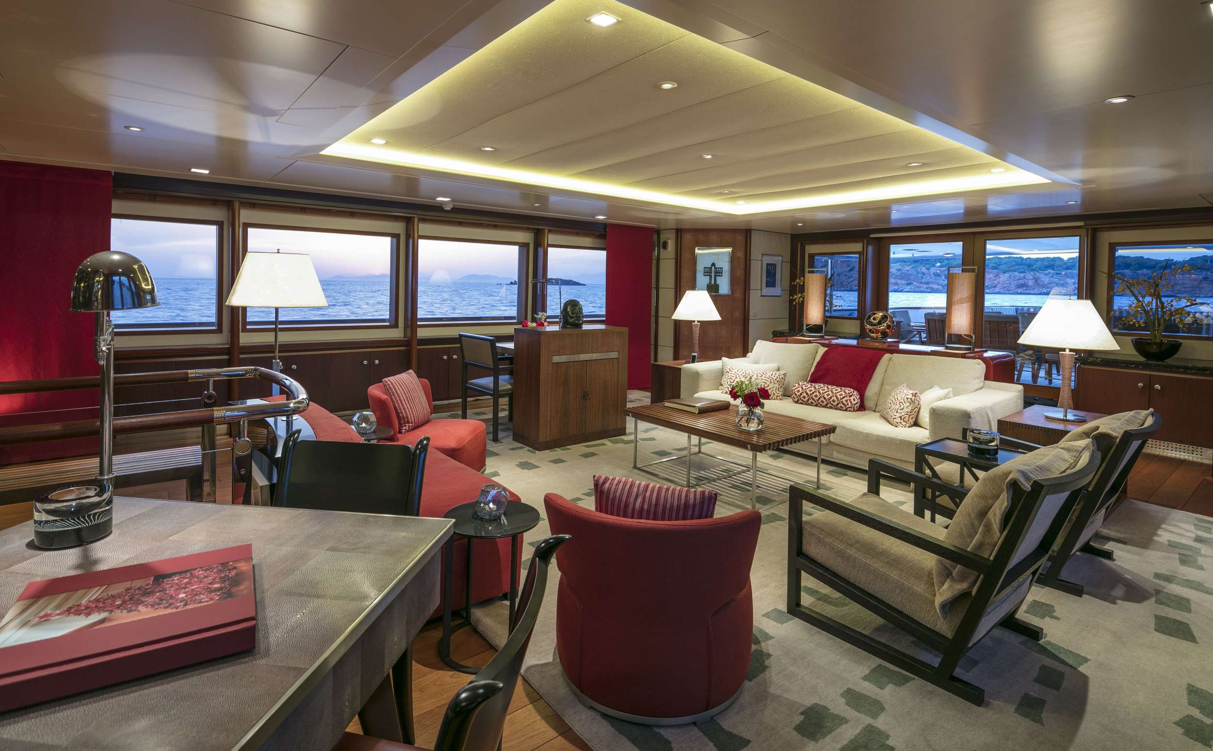 Motor Yacht 'PEGASUS' Main Salon, 12 PAX, 15 Crew, 173.00 Ft, 52.00 Meters, Built 1997, Feadship, Refit Year 2009