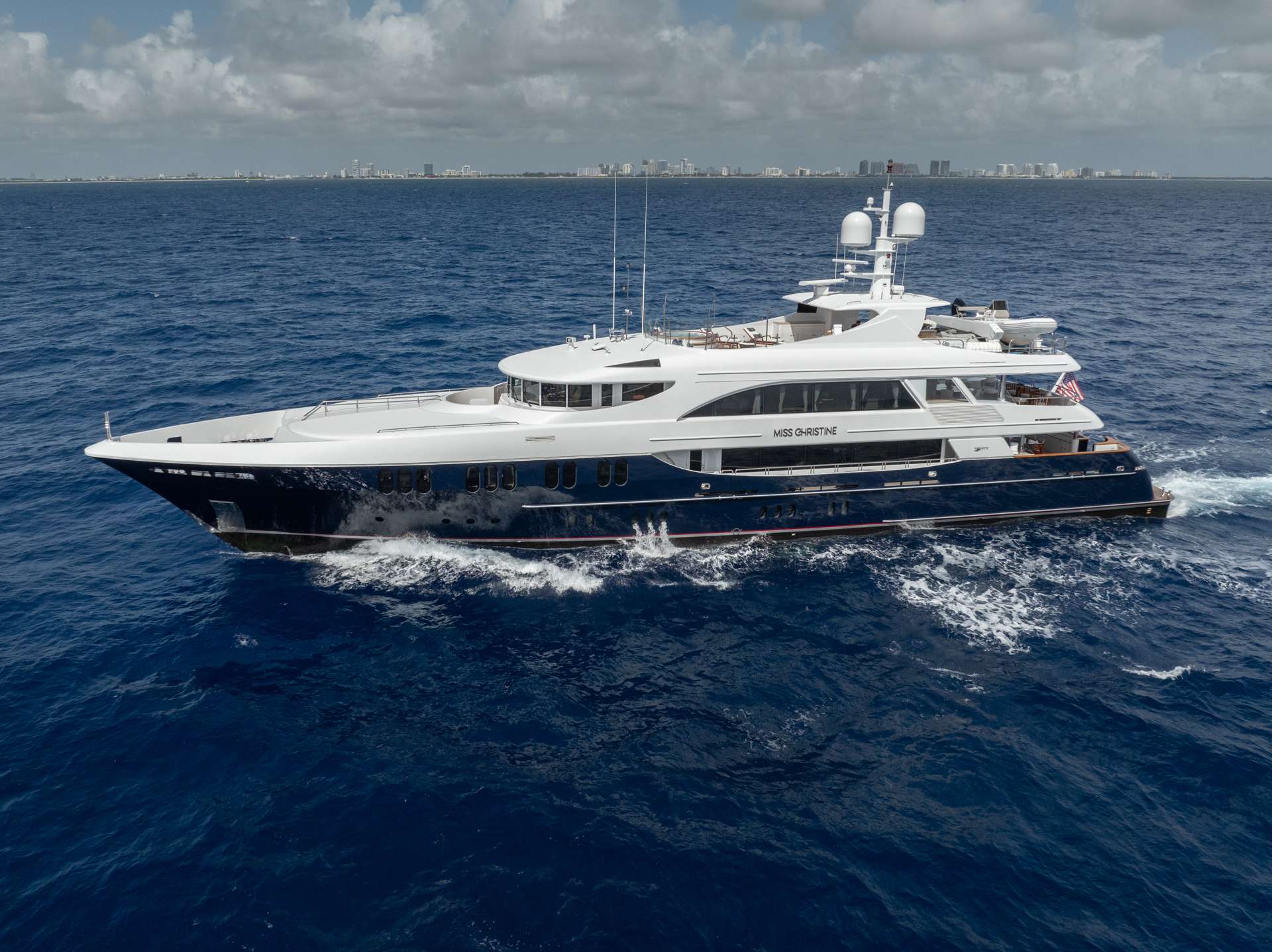 Motor Yacht 'MISS CHRISTINE', 11 PAX, 9 Crew, 157.00 Ft, 47.00 Meters, Built 2006, Trinity Yachts, Refit Year 2022