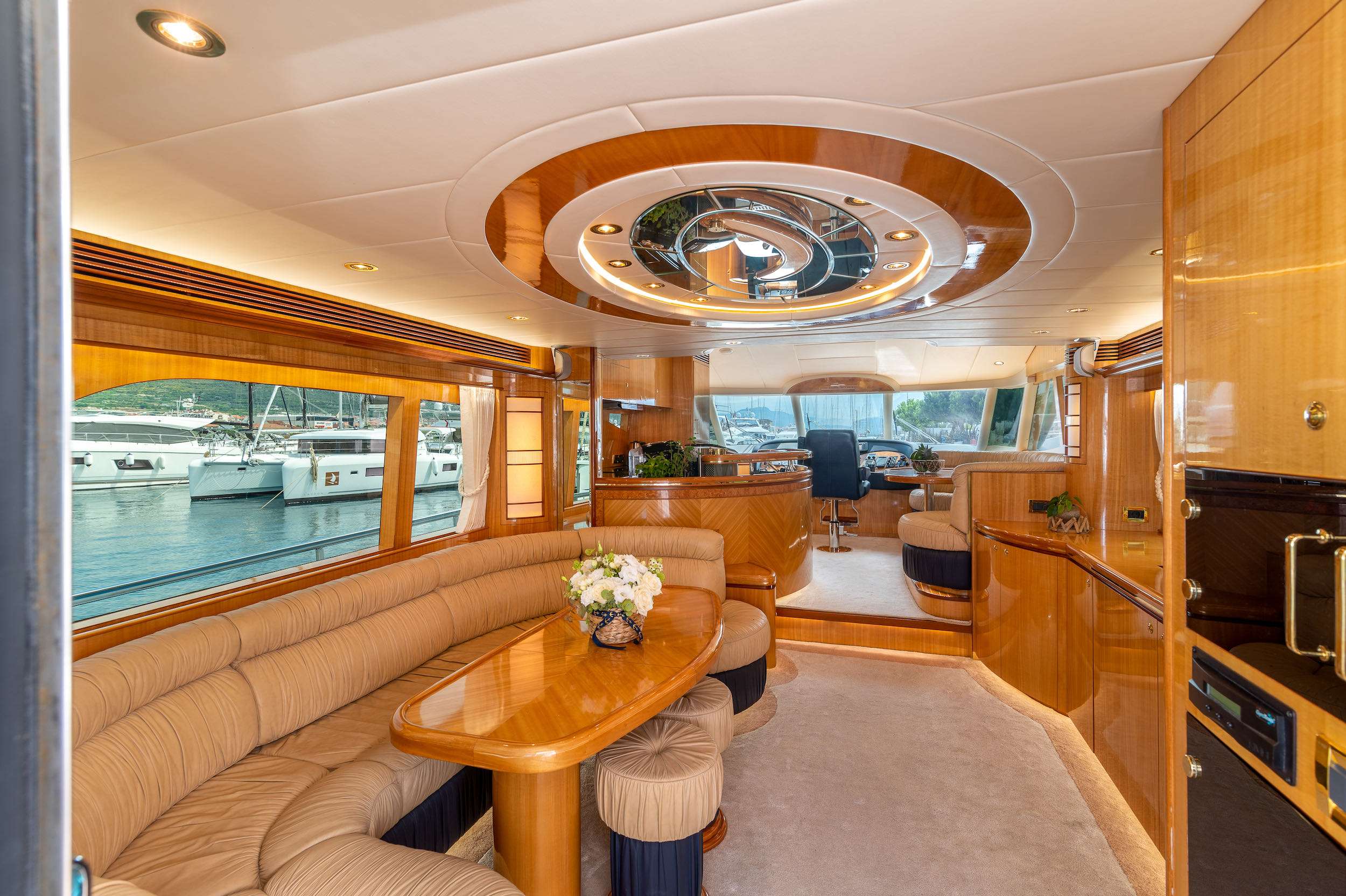 Motor Yacht 'HAPPY 3' Main Salon, 6 PAX, 72.00 Ft, 22.00 Meters, Built 2004, Yachting Developments, Refit Year 2021