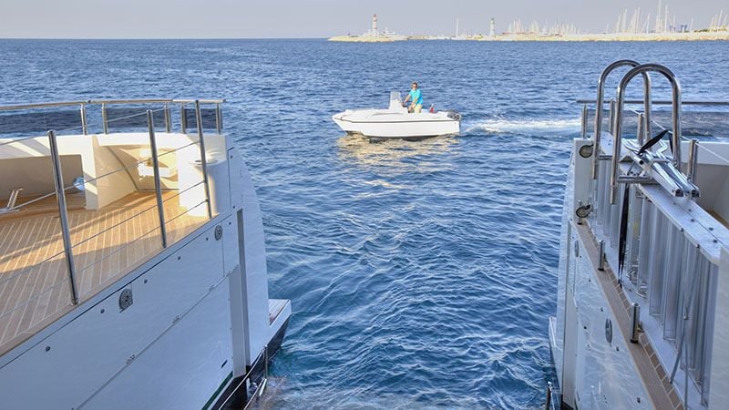 Catamaran Yacht 'QUARANTA' Tender, 12 PAX, 6 Crew, 111.00 Ft, 34.00 Meters, Built 2013, Curvelle