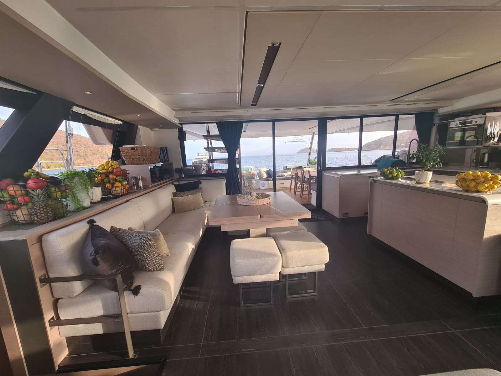 Catamaran Yacht 'MY TY' Interior Salon, 8 PAX, 3 Crew, 67.00 Ft, 20.00 Meters, Built 2021, Fountaine Pajot