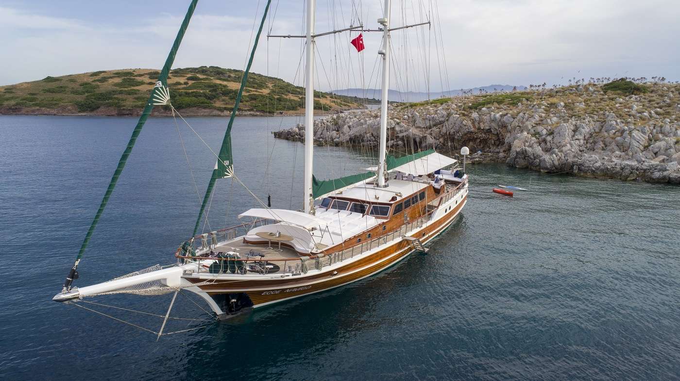 Motor Sailing Yacht 'ECCE NAVIGO', 10 PAX, 5 Crew, 98.00 Ft, 30.00 Meters, Built 1997, Custom, Refit Year 2017