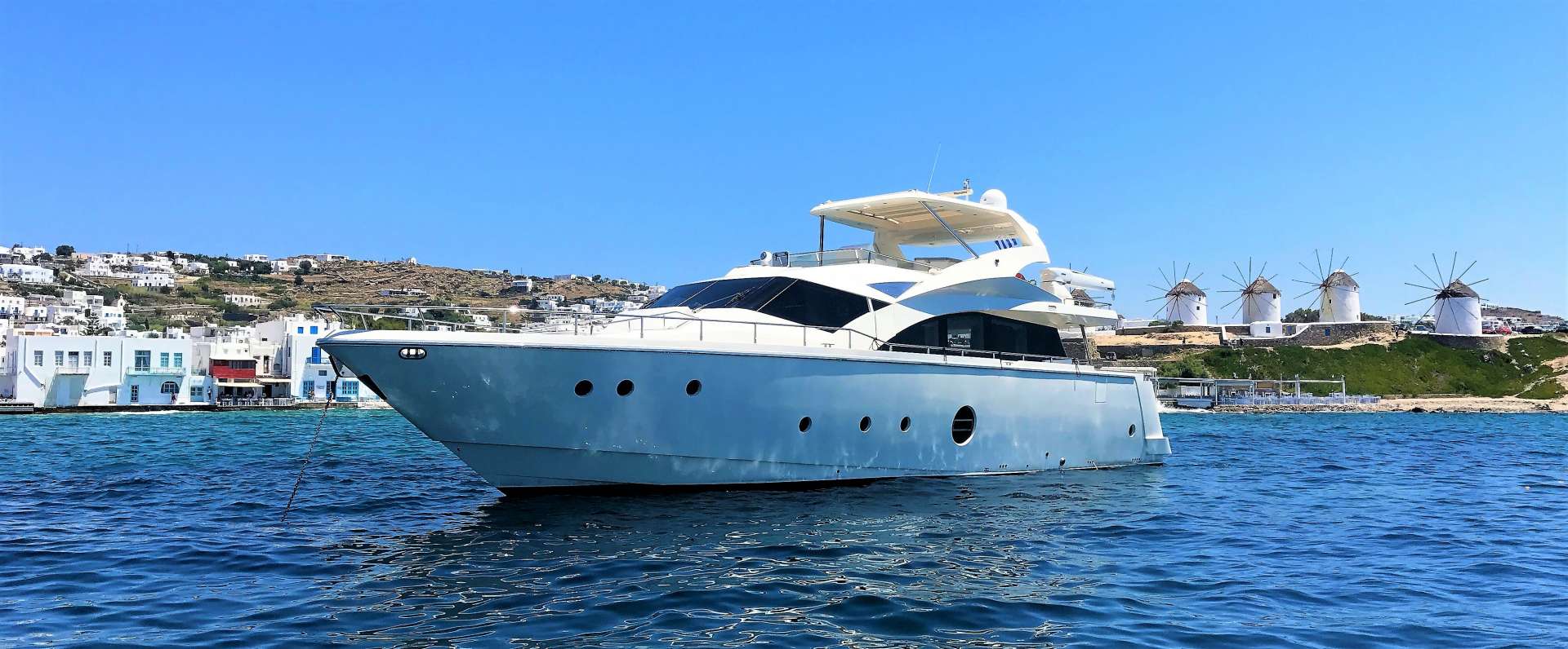Motor Yacht 'QUESTA E VITA' QUESTA e VITA in Mykonos, 10 PAX, 4 Crew, 77.00 Ft, 23.00 Meters, Built 2008, AICON, Refit Year 2019