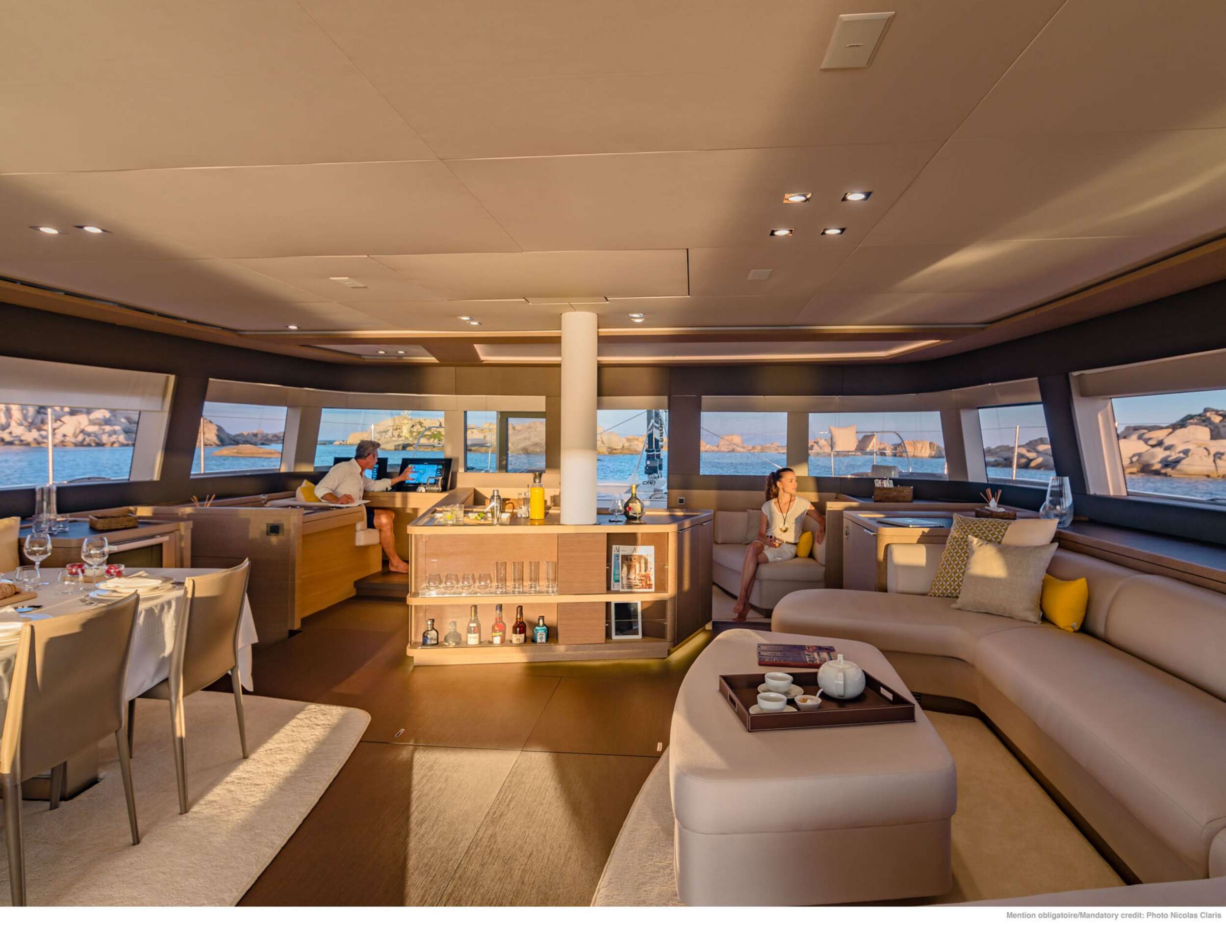 Catamaran Yacht 'AEOLUS 77' Main Salon (courtesy of Lagoon), 8 PAX, 4 Crew, 77.00 Ft, 23.00 Meters, Built 2024, Lagoon