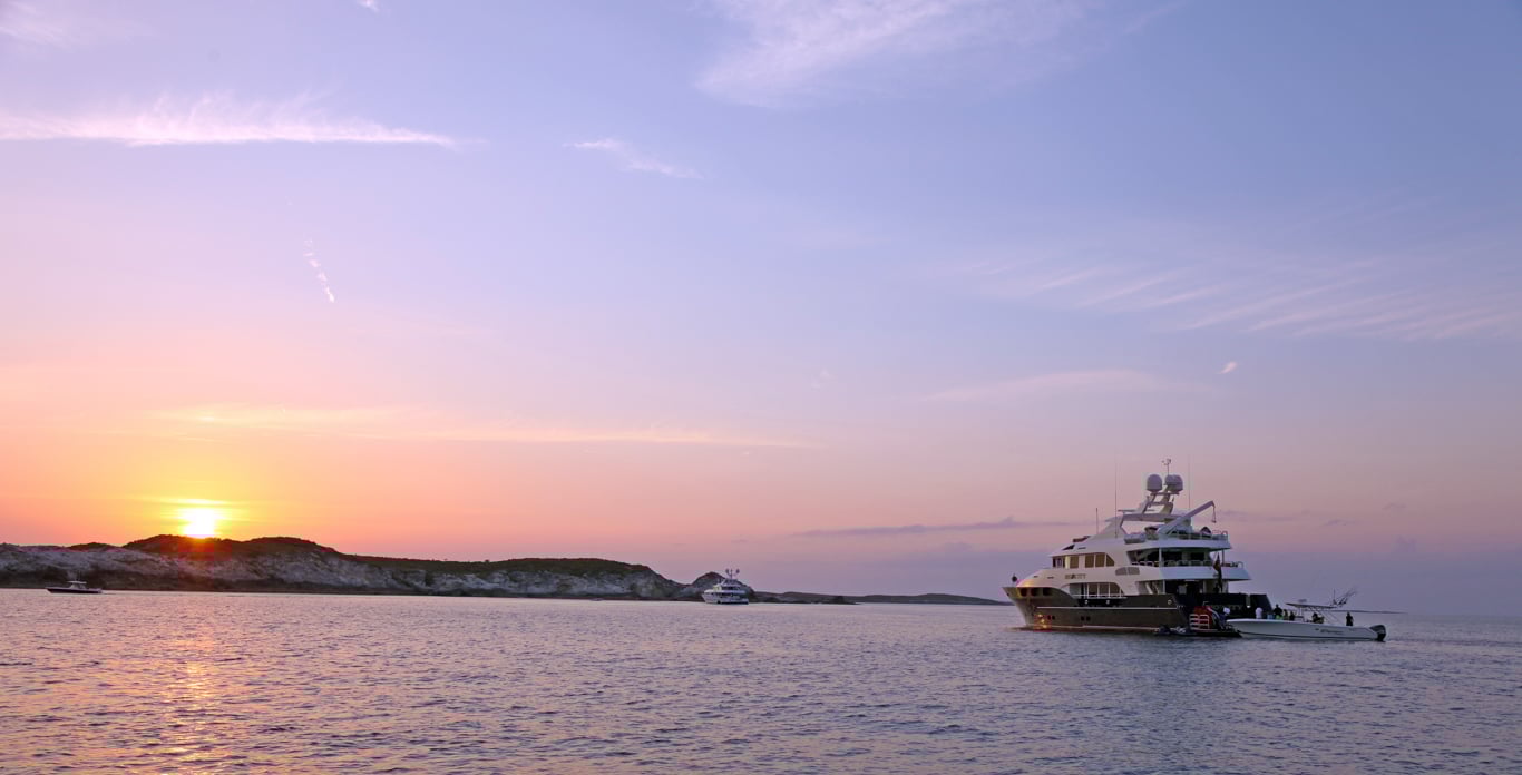 sunset in the Exuma Cays