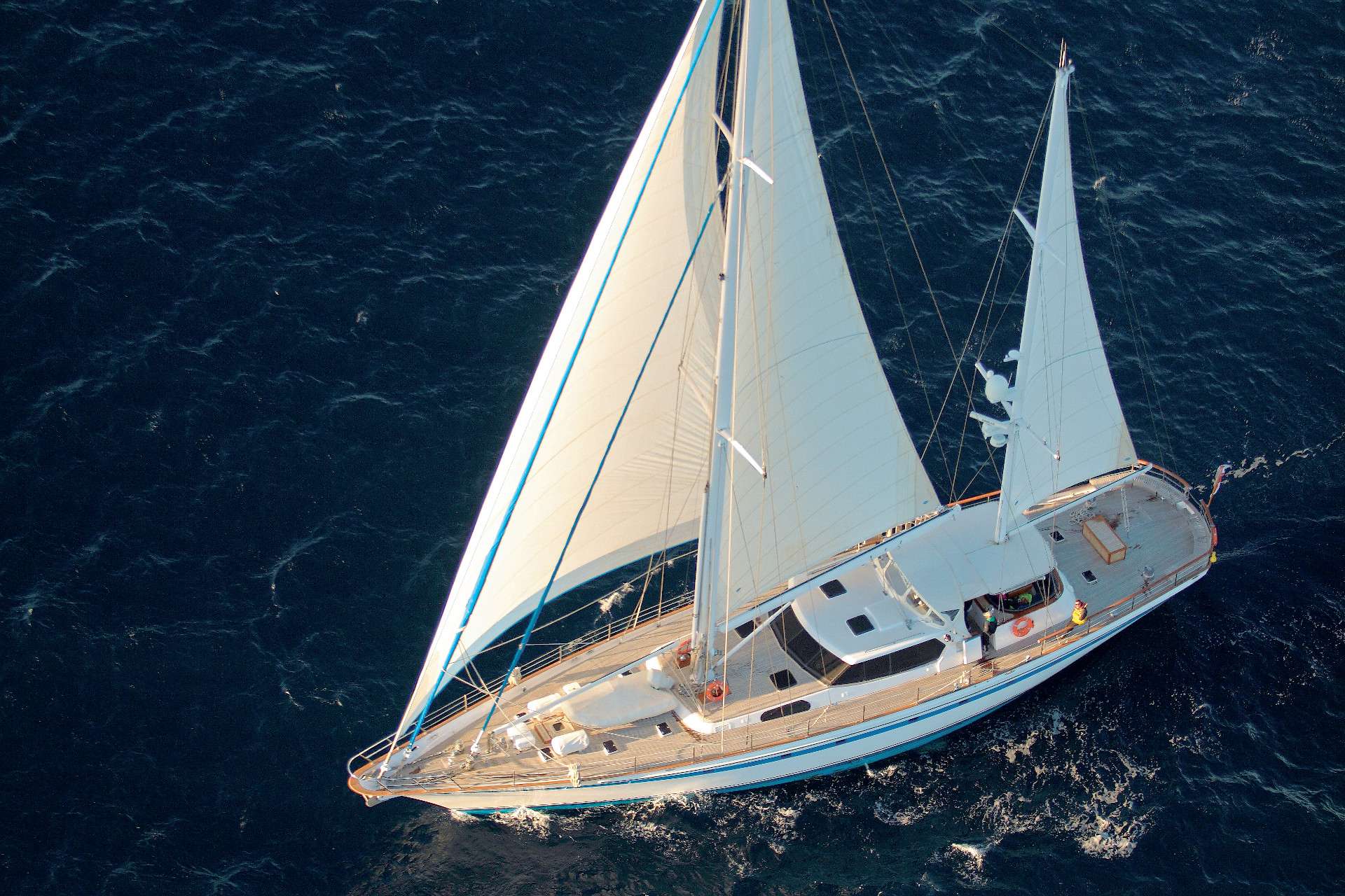 Sailing Yacht 'FREE WINGS', 8 PAX, 3 Crew, 98.00 Ft, 30.00 Meters, Built 1984, New Zealand Yachts - Whangarei, Refit Year 2017