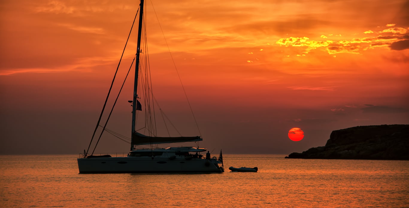 catamaran sailing trip in Greece