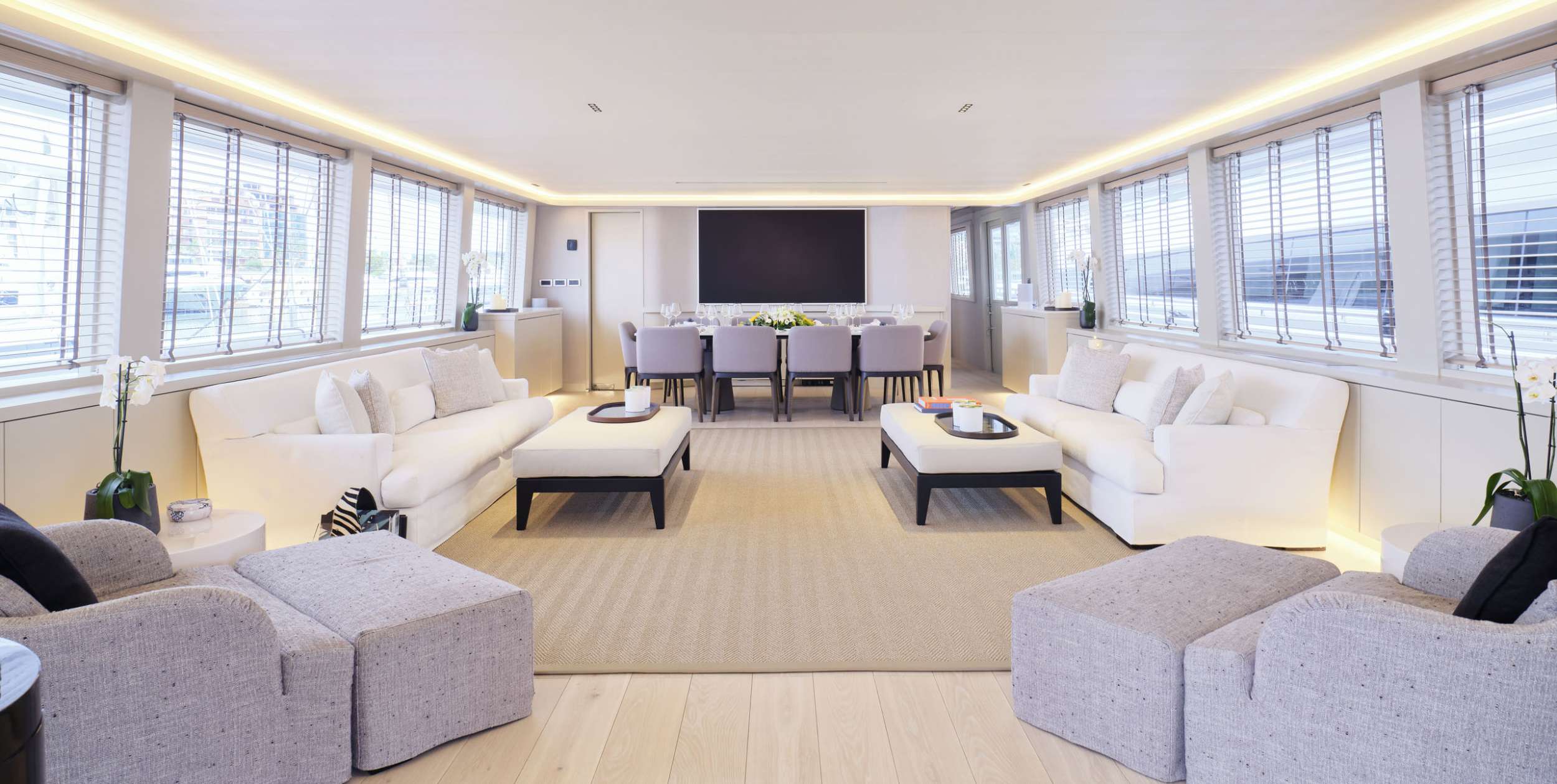 Motor Yacht 'ENDLESS SUMMER' Main Salon, 12 PAX, 9 Crew, 130.00 Ft, 39.00 Meters, Built 2004, Westport, Refit Year 2023