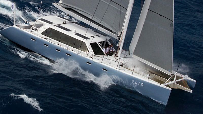 Catamaran Yacht 'SLIM', 6 PAX, 2 Crew, 66.00 Ft, 20.00 Meters, Built 2012, Gunboat, Refit Year 2015