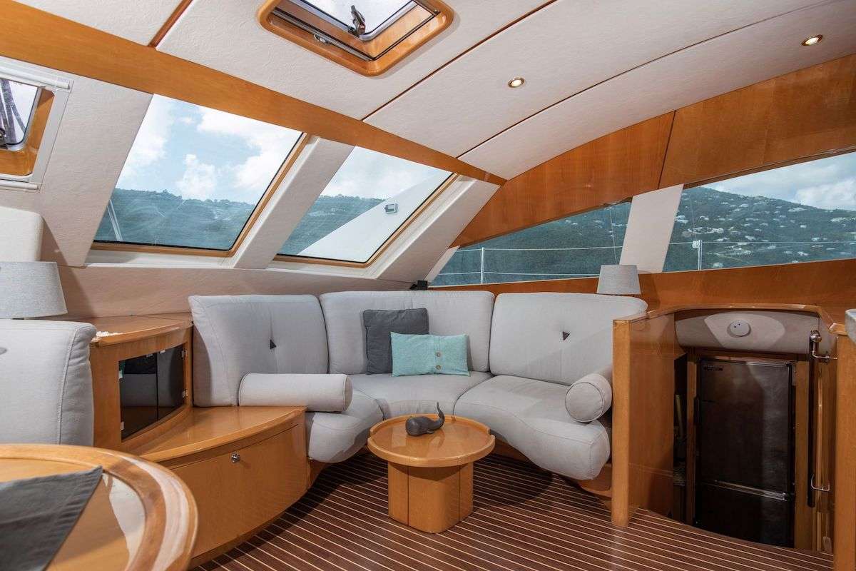 Catamaran Yacht 'SWEET ANN MARIE' Salon Sofa, 6 PAX, 2 Crew, 62.00 Ft, 18.00 Meters, Built 2008, PRIVILEGE ALLIAURA MARINE GROUP, Refit Year Interior 2017 Exterior 2019