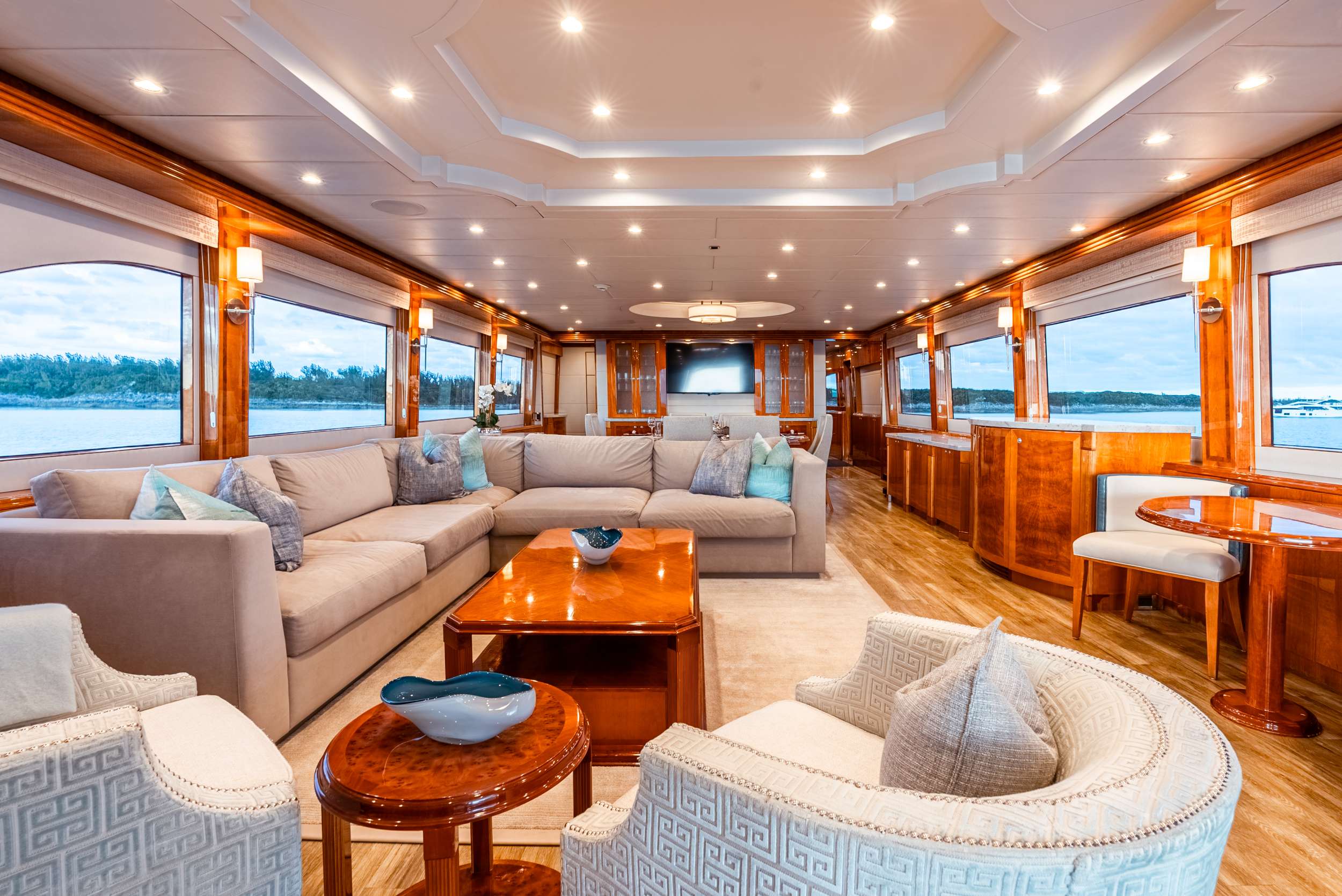Motor Yacht 'BRANDI-WINE' Main Salon, 8 PAX, 5 Crew, 114.00 Ft, 34.00 Meters, Built 2009, Hargrave, Refit Year 2023