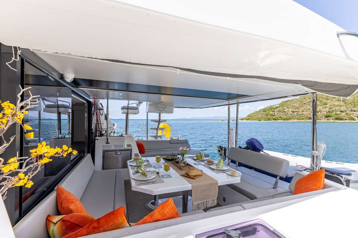 Catamaran Yacht 'ABBY NORMAL TO' Aft Dining, 8 PAX, 2 Crew, 50.00 Ft, 15.00 Meters, Built 2019, Robertson and Caine, Refit Year 2023