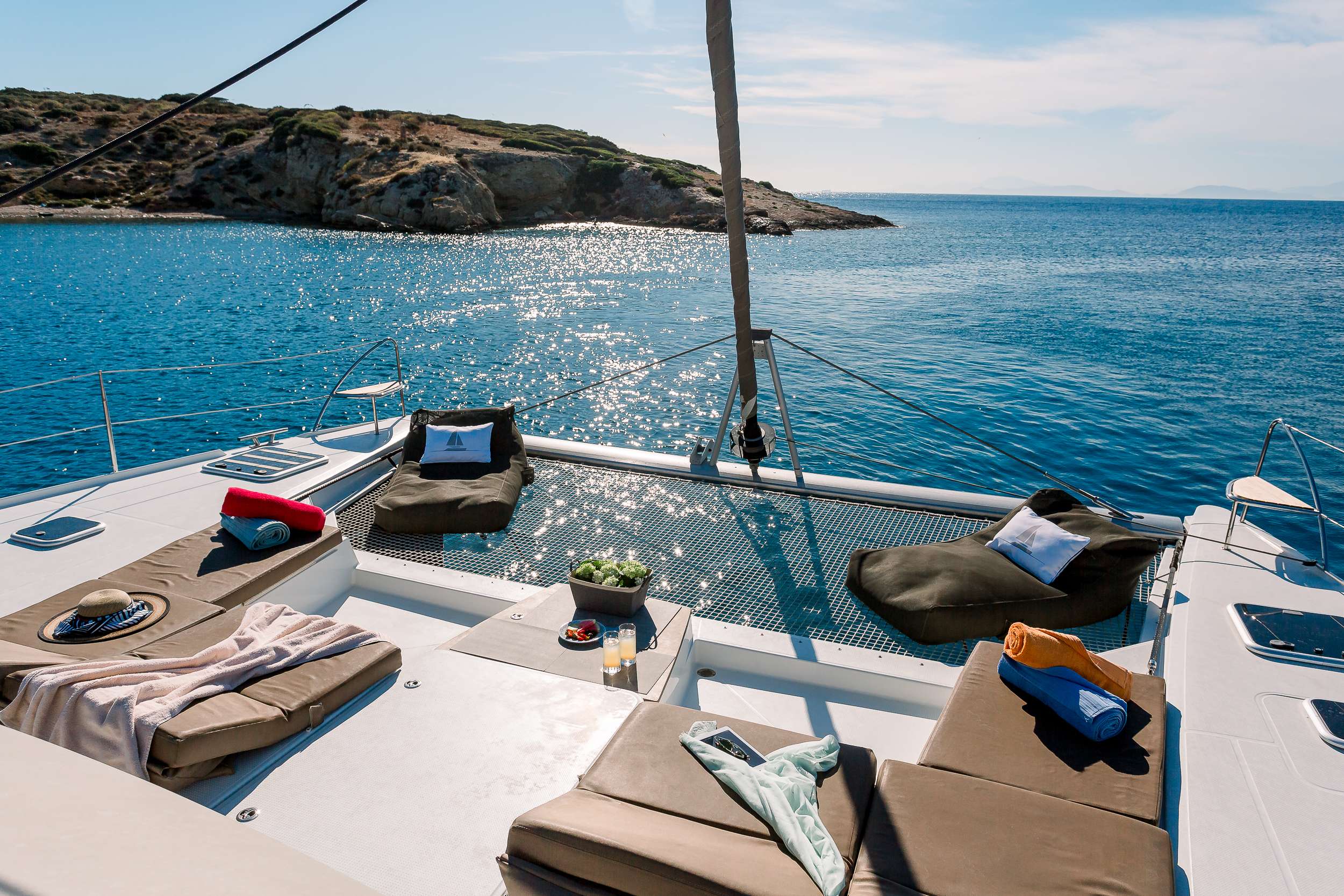 Catamaran Yacht 'NEW HORIZONS 2' Forward Area, 11 PAX, 3 Crew, 50.00 Ft, 15.00 Meters, Built 2016, Fountaine Pajot