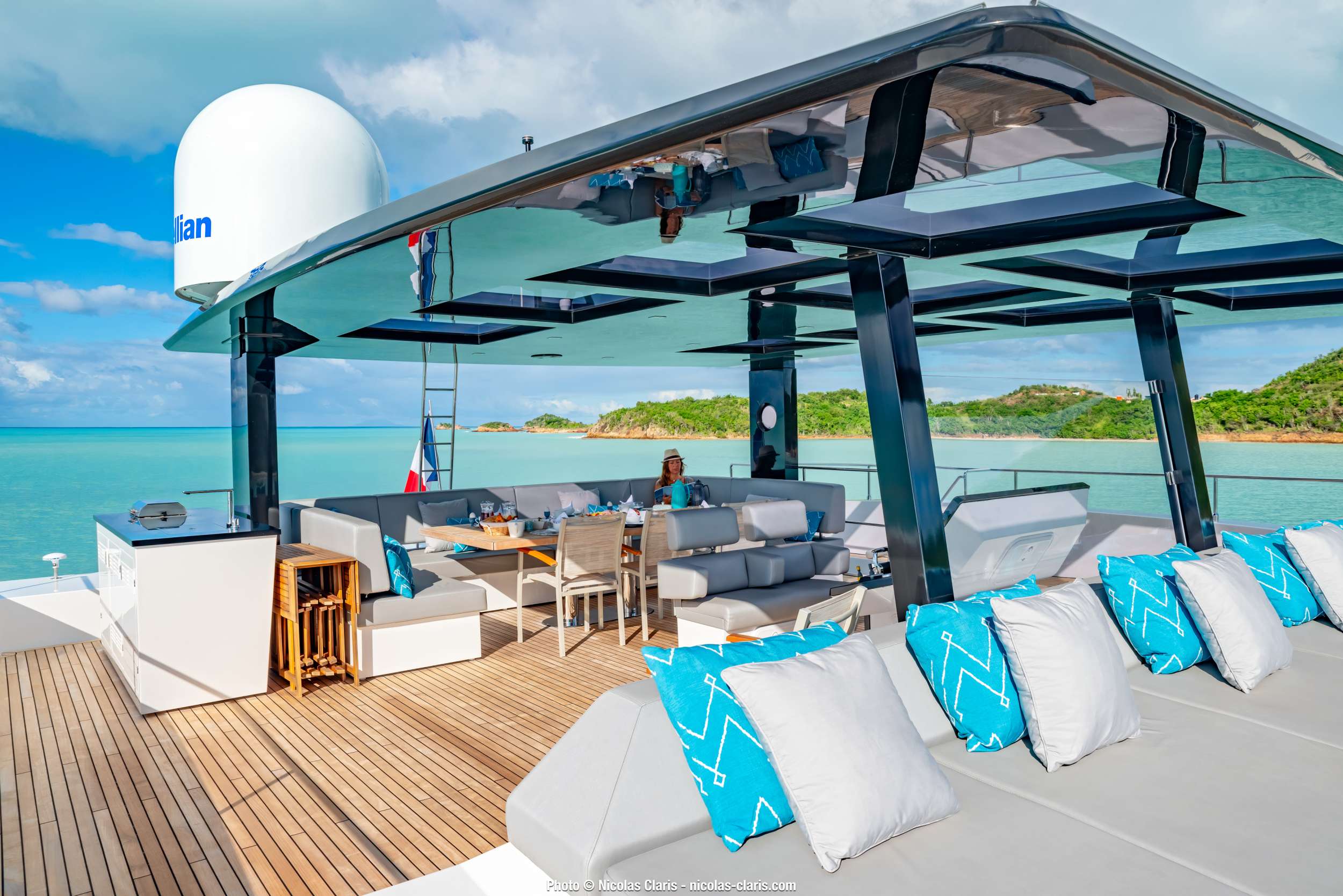 Motor Yacht 'MAYRILOU' AFT VIEW, 10 PAX, 4 Crew, 68.00 Ft, 20.00 Meters, Built 2017, Sunreef Yachts
