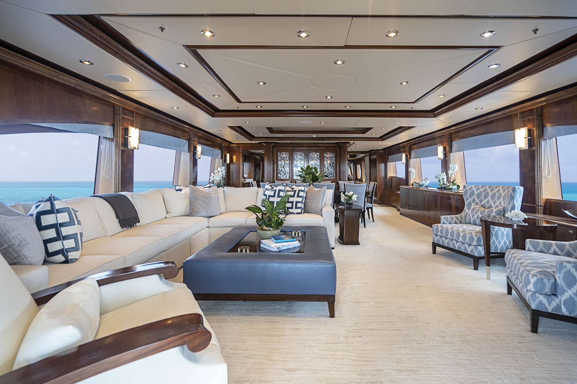 Motor Yacht 'CAMILLE' Main Salon, 10 PAX, 5 Crew, 124.00 Ft, 37.00 Meters, Built 2007, Broward, Refit Year 2019