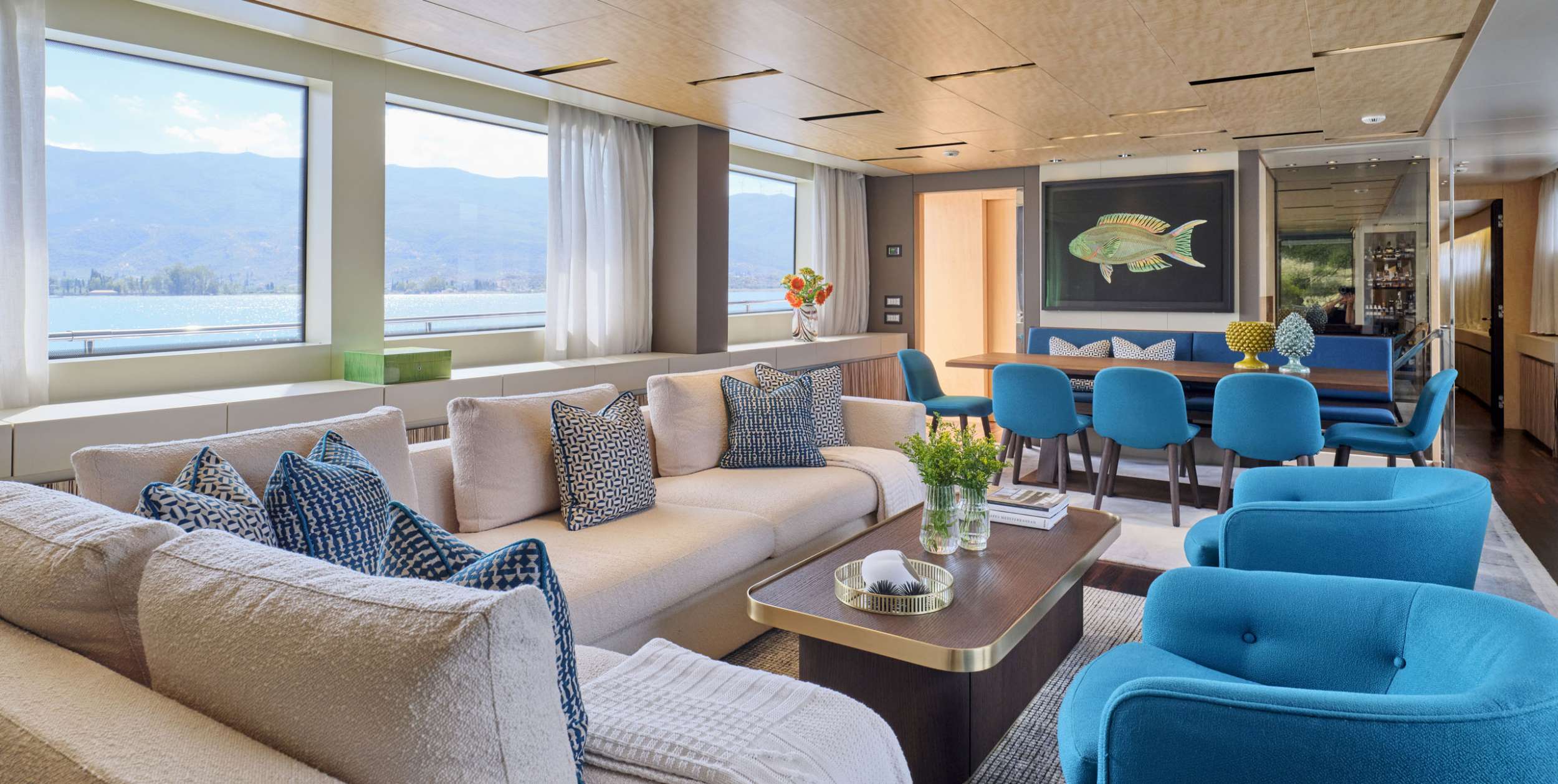 Motor Yacht 'RARE DIAMOND' Main Salon, 11 PAX, 6 Crew, 106.00 Ft, 32.00 Meters, Built 2011, San Lorenzo, Refit Year 2022