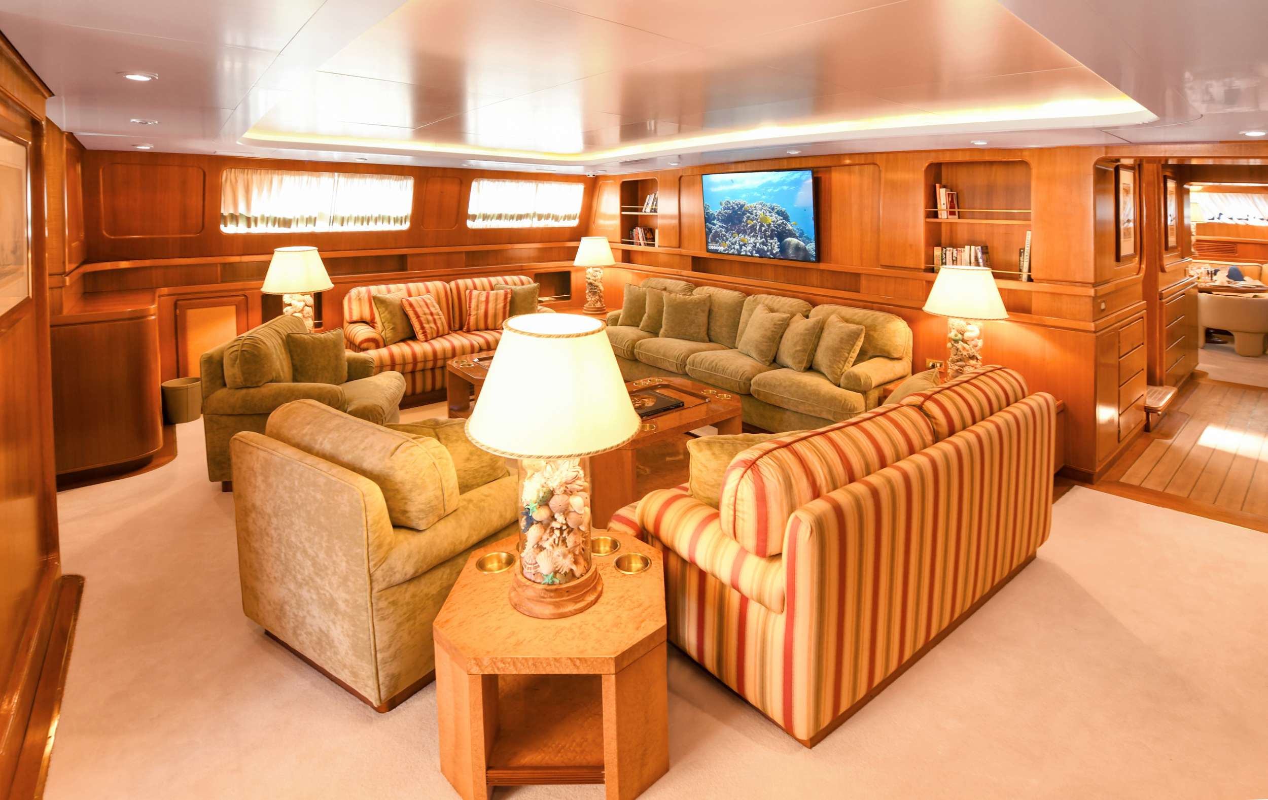 Sailing Yacht 'TAMARITA' Salon, 10 PAX, 152.00 Ft, 46.00 Meters, Built 1992, Perini Navi, Refit Year 2022