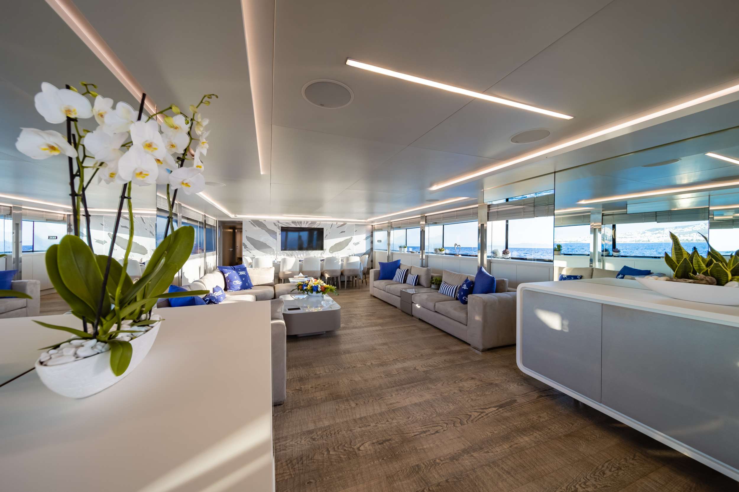 Motor Yacht 'SEA WOLF' Saloon, 12 PAX, 8 Crew, 136.00 Ft, 41.00 Meters, Built 2008, Mondomarine, Refit Year 2024