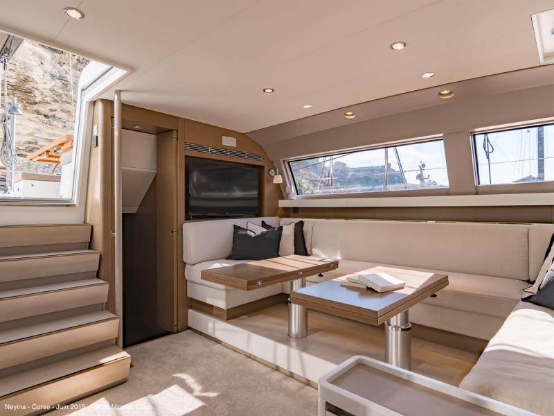 Sailing Yacht 'NEYINA' Salon, 6 PAX, 3 Crew, 76.00 Ft, 23.00 Meters, Built 2015, CNB Bordeaux