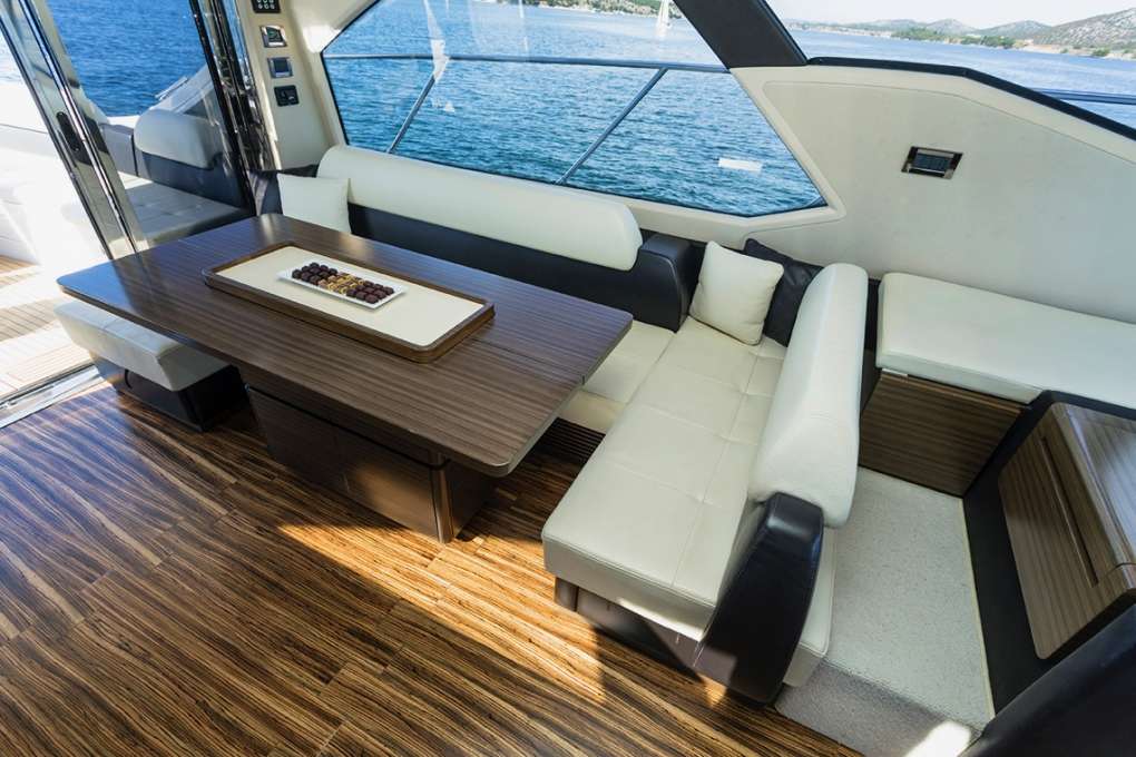 Motor Yacht 'MINI TOO' Dining Area, 6 PAX, 59.00 Ft, 18.00 Meters, Built 2015, Azimut