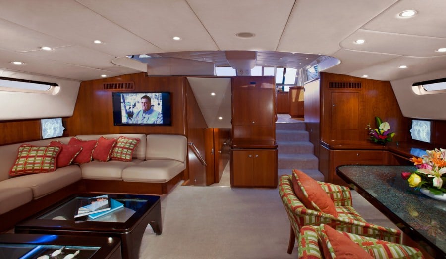 Sailing Yacht 'SEAQUELL' Main Salon, 6 PAX, 4 Crew, 108.00 Ft, 32.00 Meters, Built 1992, Alloy Yachts, Refit Year 2013