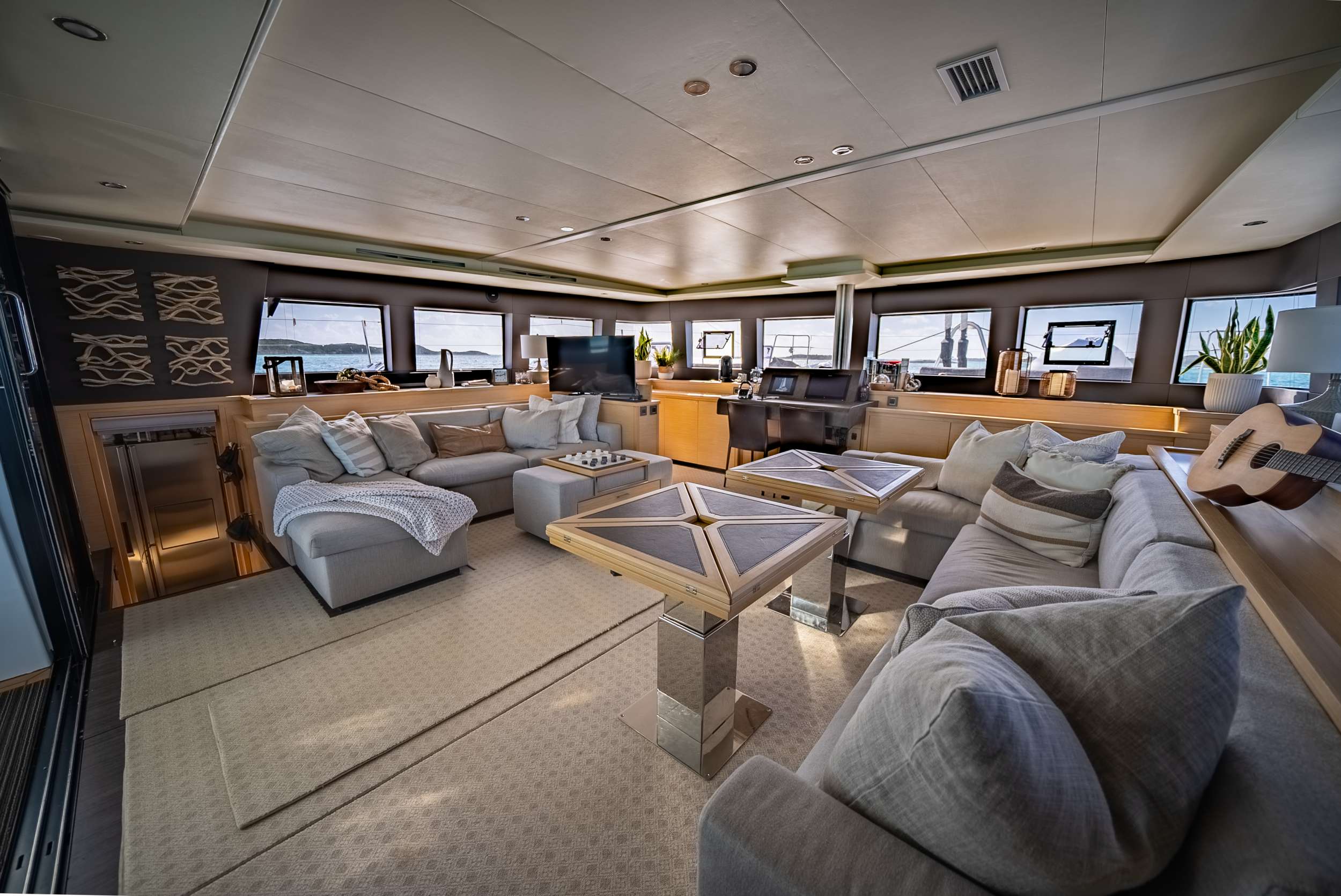 Catamaran Yacht 'ASCENSION' Spacious &amp; cozy salon area, 8 PAX, 3 Crew, 62.00 Ft, 18.00 Meters, Built 2018, Lagoon