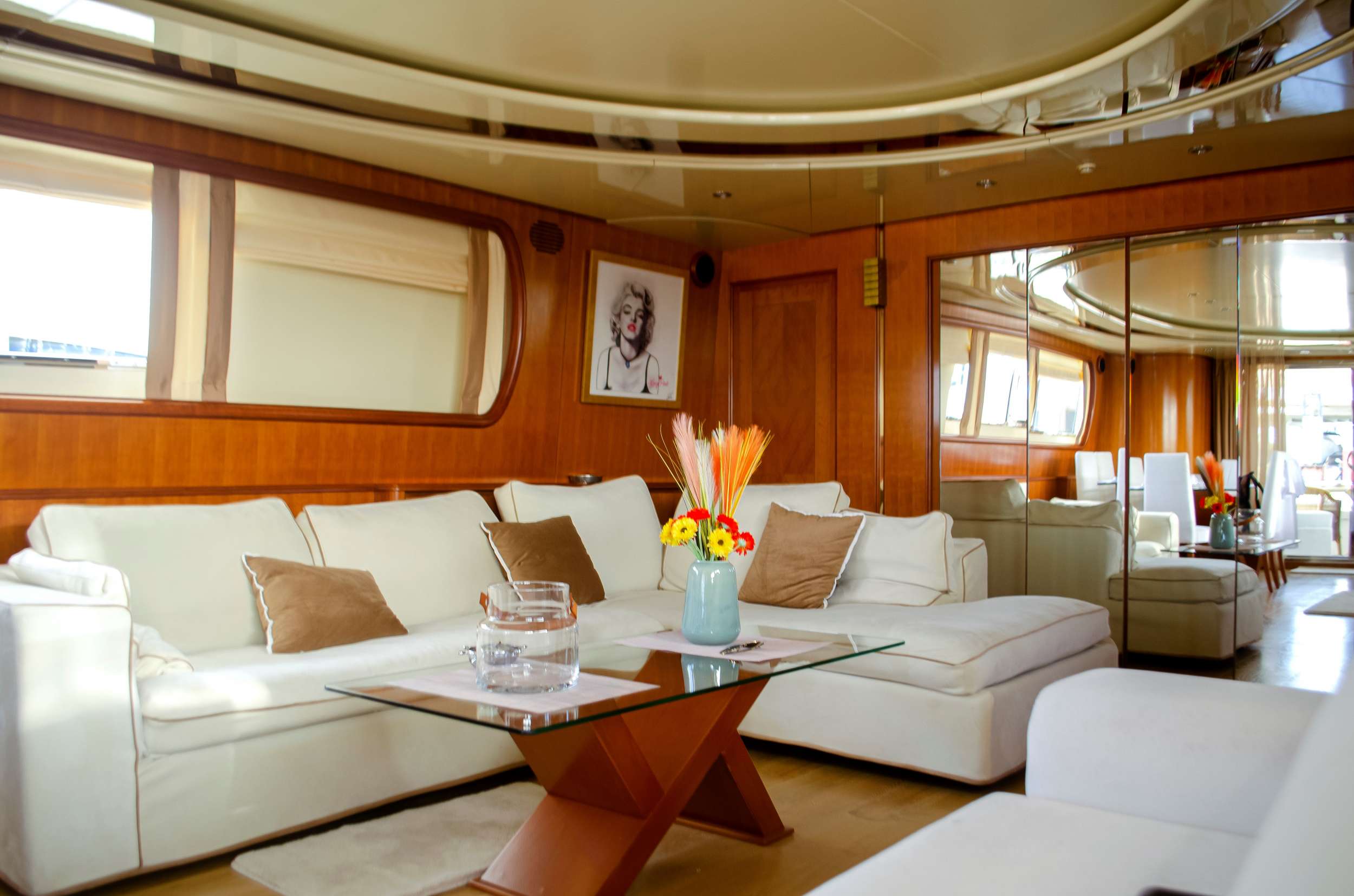 Motor Yacht 'ILLYA F' Salon, 10 PAX, 5 Crew, 91.00 Ft, 28.00 Meters, Built 1998, Falcon, Refit Year 2023