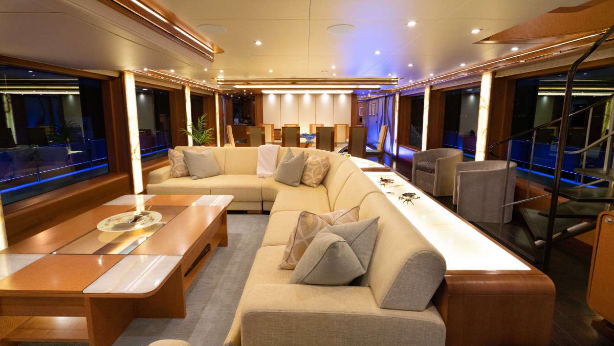 Motor Yacht 'SERENITY' Main Salon, 12 PAX, 7 Crew, 133.00 Ft, 40.00 Meters, Built 2016, IAG, Refit Year 2022