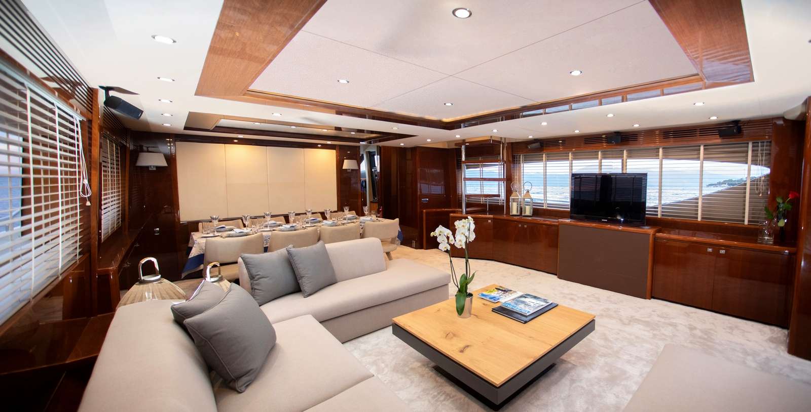 Motor Yacht 'GIA SENA' Salon, 8 PAX, 4 Crew, 85.00 Ft, 26.00 Meters, Built 2009, Princess, UK, Refit Year 2019