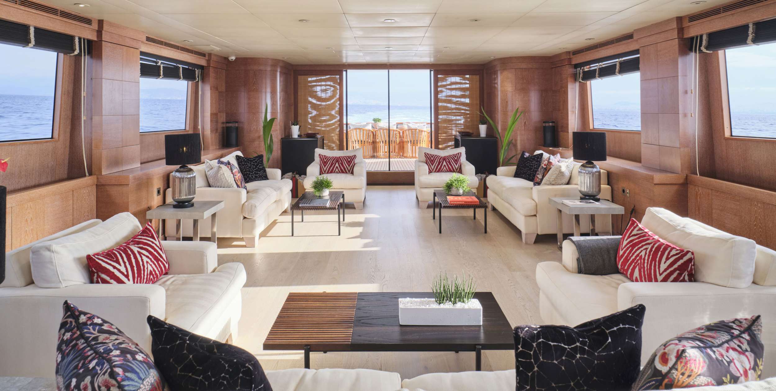 Motor Yacht 'ELEMENT' Main Salon, 12 PAX, 9 Crew, 140.00 Ft, 42.00 Meters, Built 2002, Cantieri di Pisa, Italy, Refit Year 2022