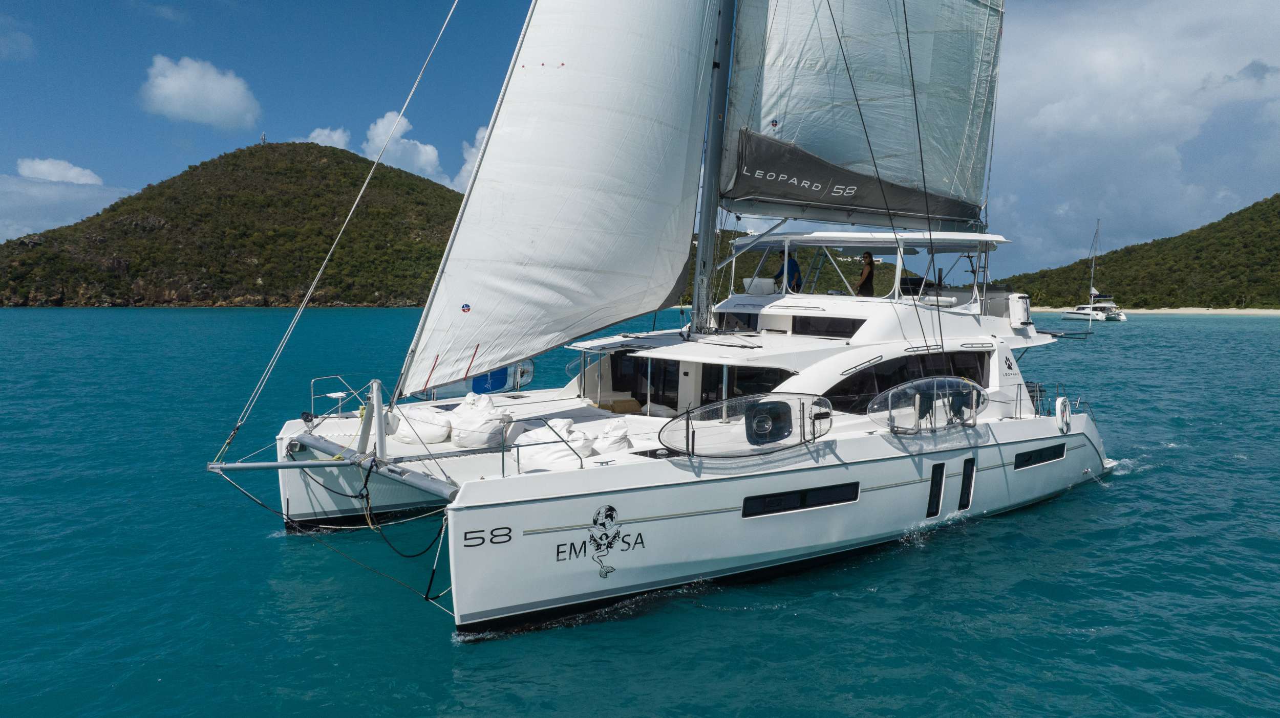 Catamaran Yacht 'EMYSA', 6 PAX, 2 Crew, 58.00 Ft, 17.00 Meters, Built 2019, Leopard