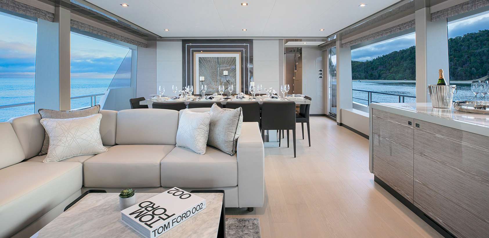 Motor Yacht 'ALMOST DONE' Main Salon (Sistership), 10 PAX, 4 Crew, 88.00 Ft, 26.00 Meters, Built 2022, Ocean Alexander