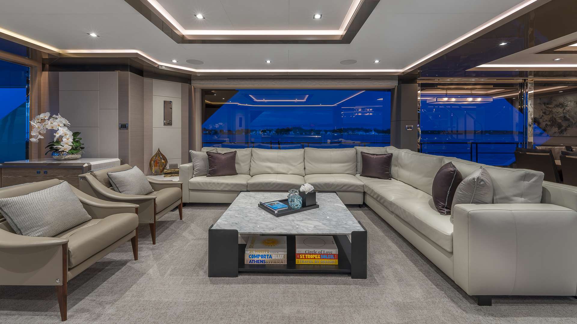 Motor Yacht 'ENTREPRENEUR' Main Salon, 10 PAX, 6 Crew, 116.00 Ft, 35.00 Meters, Built 2021, Ocean Alexander