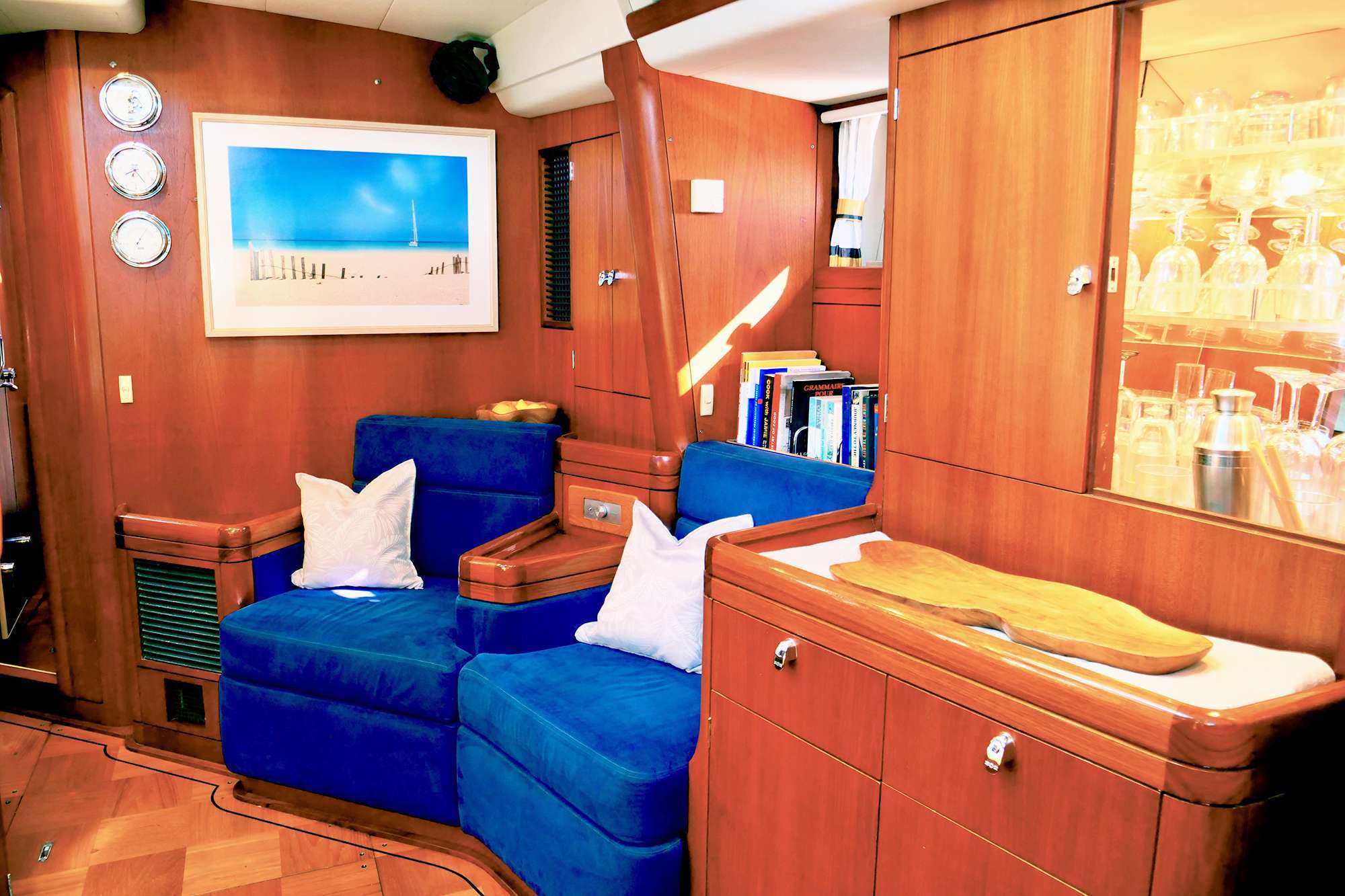Sailing Yacht 'ELVIS MAGIC' Main Salon, 6 PAX, 2 Crew, 66.00 Ft, 20.00 Meters, Built 2003, Oyster Marine, Refit Year 2025 - New Teak Deck Dec 2025 - New 4m Achilles tender 2024 -  New stainless rod rigging, New Mainsail, New Indesit washer and dryer machi