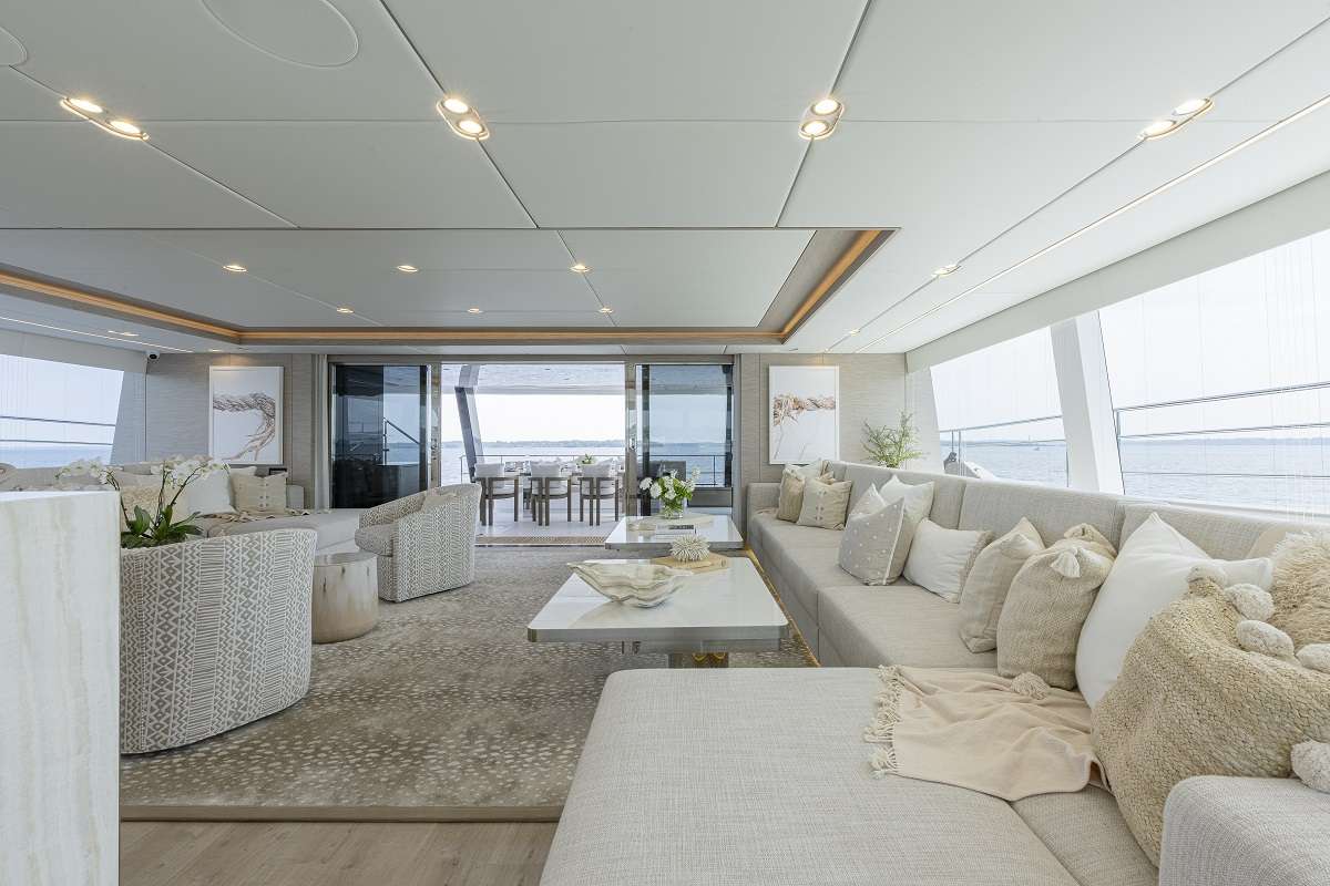 Catamaran Yacht 'SOL' Main Saloon, 8 PAX, 4 Crew, 80.00 Ft, 24.00 Meters, Built 2023, Sunreef Yachts