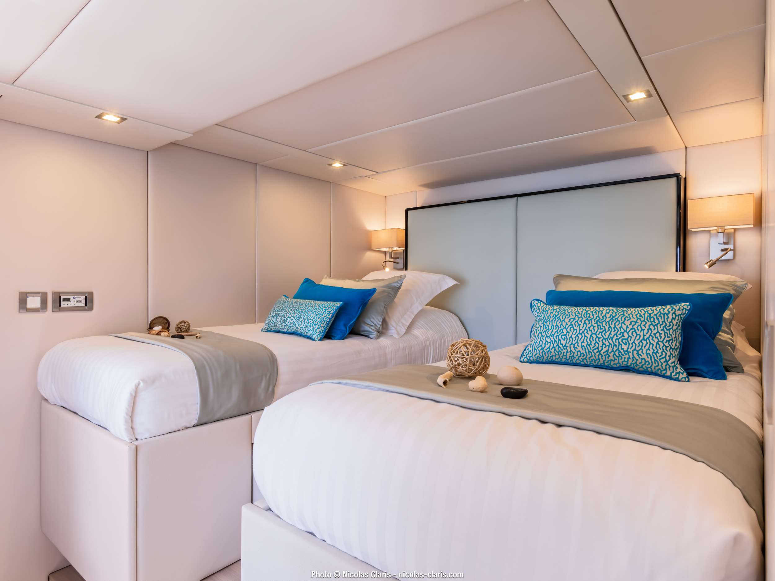 Motor Yacht 'MAYRILOU' VIP cabin bathroom, 10 PAX, 4 Crew, 68.00 Ft, 20.00 Meters, Built 2017, Sunreef Yachts