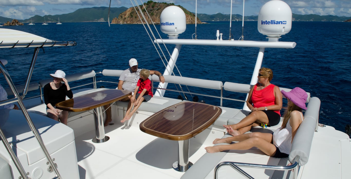 foredeck on a catamaran