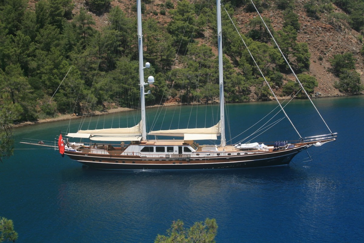 Motor Sailing Yacht 'KAYA GUNERI V', 12 PAX, 7 Crew, 129.56 Ft, 39.50 Meters, Built 2009, Bodrum Shipyard