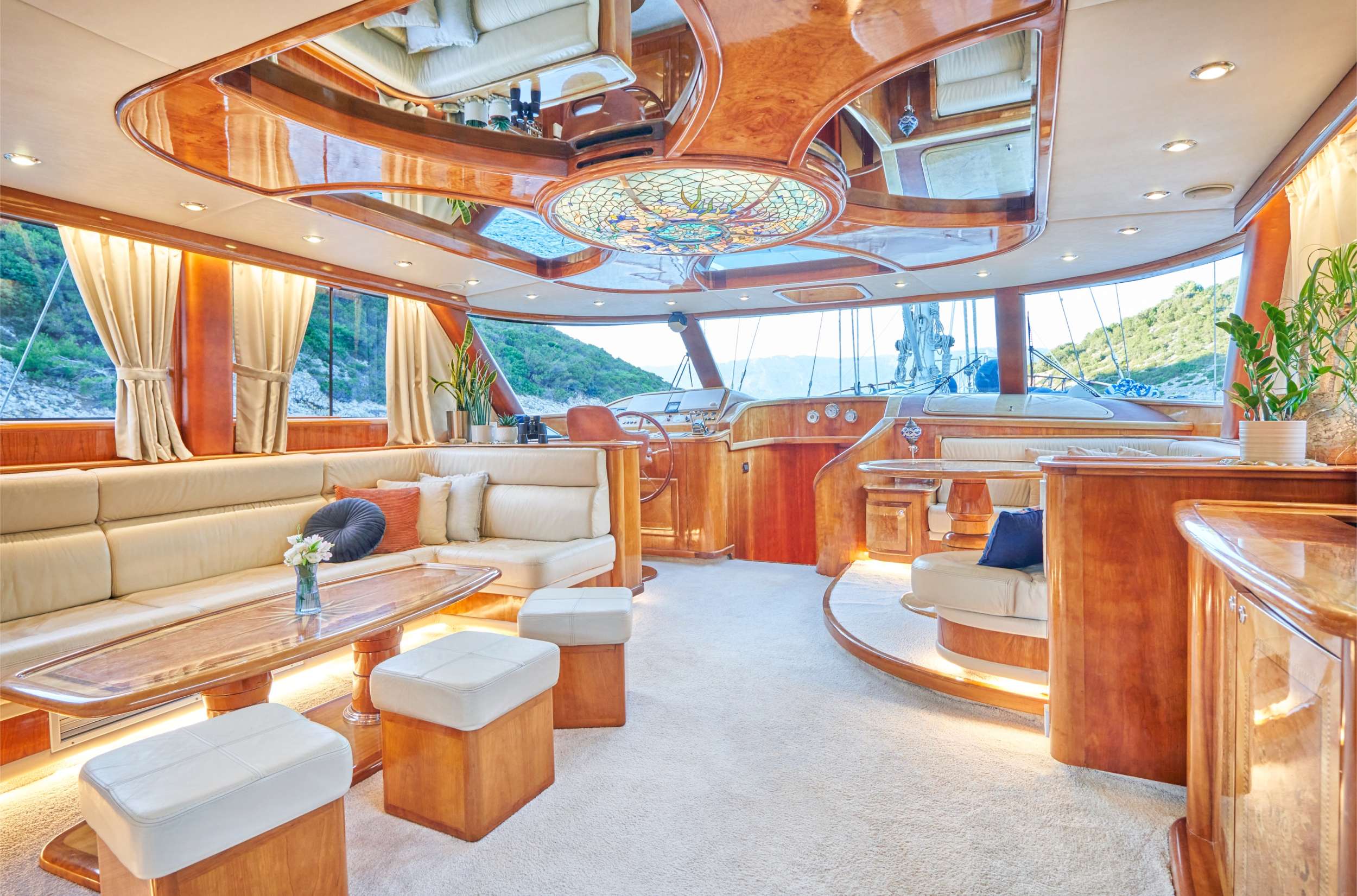 Motor Sailing Yacht 'LOTUS' Main salon, 8 PAX, 4 Crew, 88.00 Ft, 27.00 Meters, Built 2006, Custom, Refit Year 2018